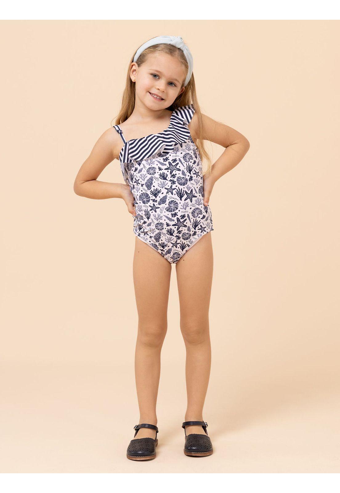 Traje De Baño Niña Vittoria Azul-1