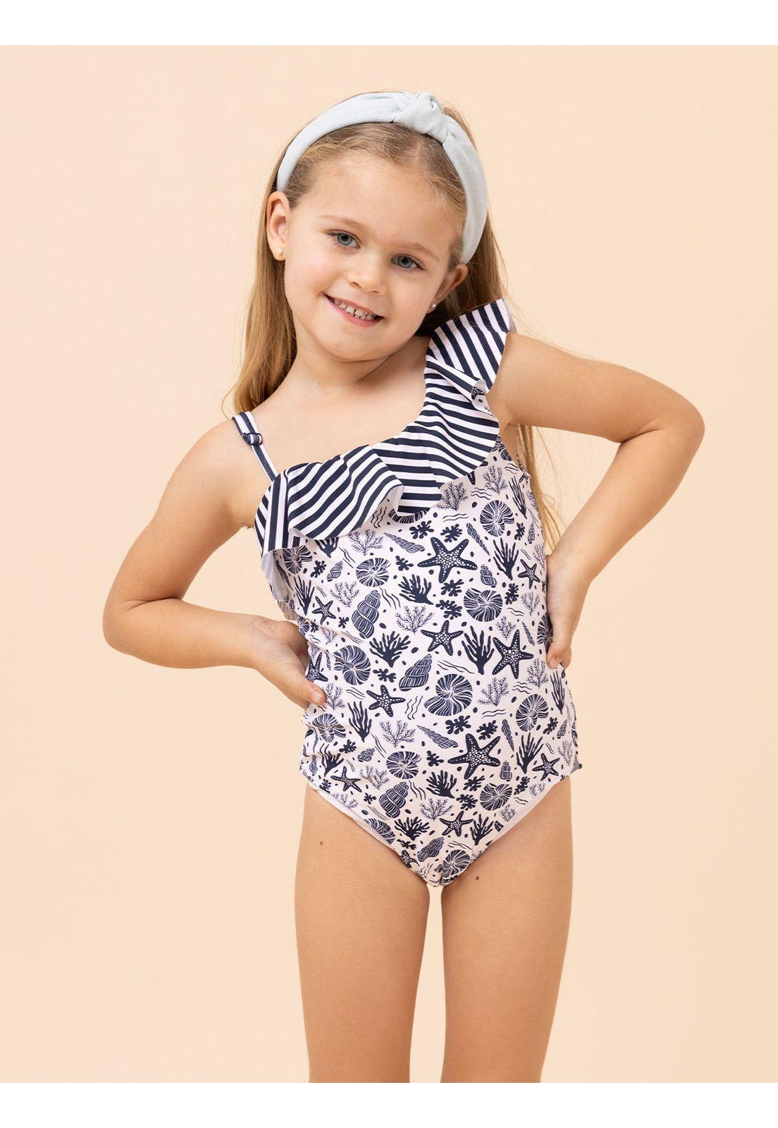 Traje De Baño Niña Vittoria Azul-3