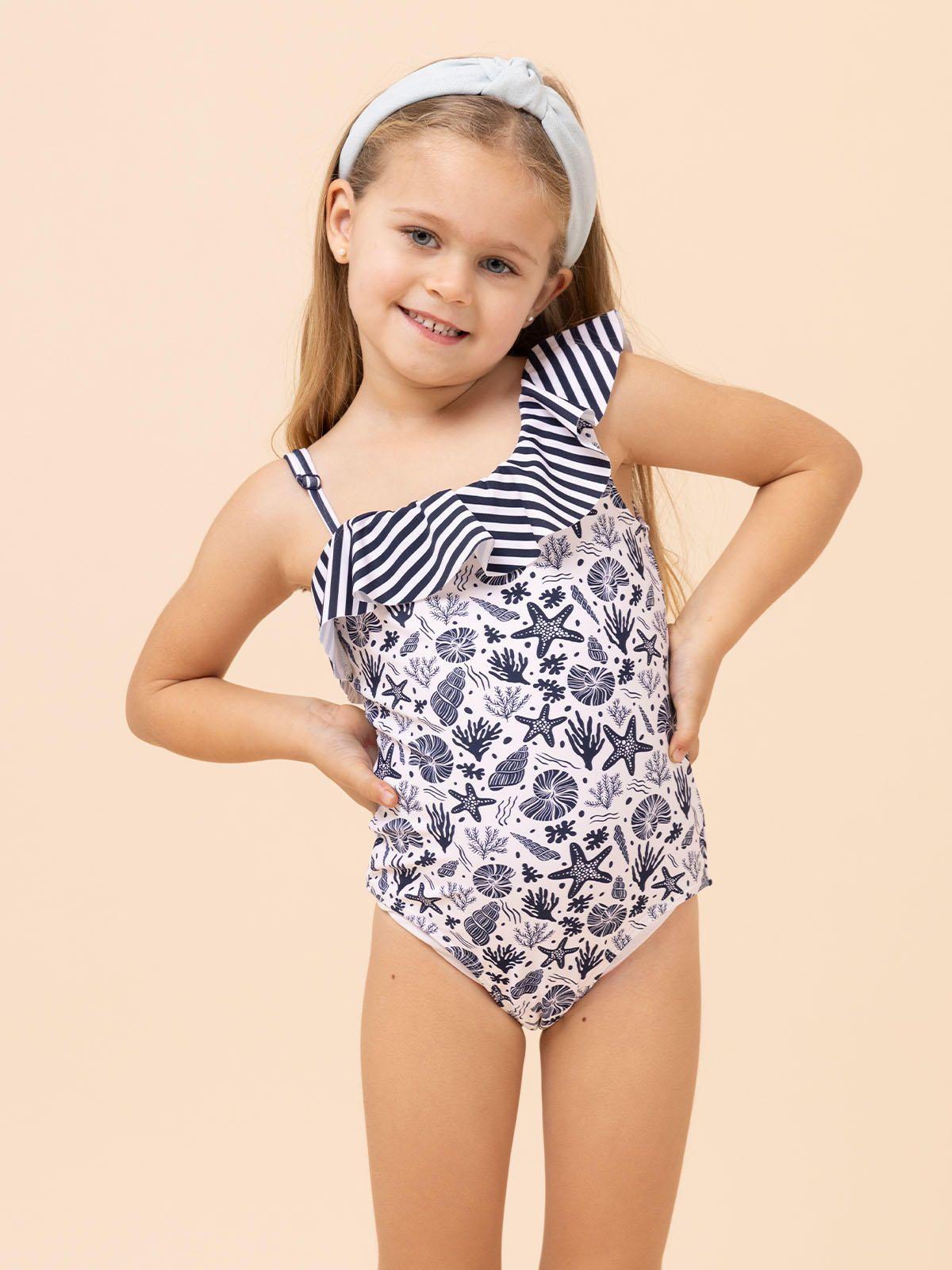 Traje De Baño Niña Vittoria Azul-3