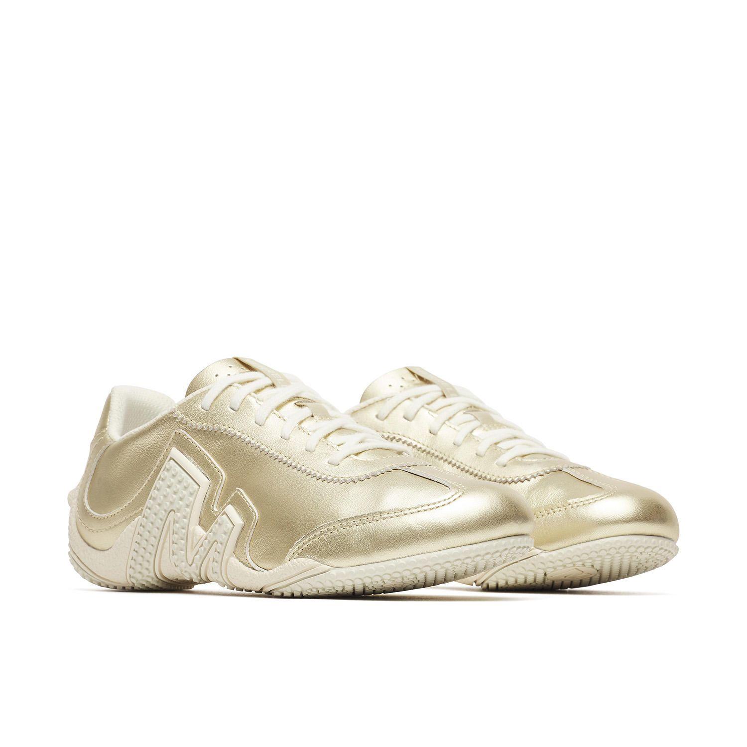 Zapatilla Cuero Mujer Relay Fly Vent Metallic Se Dorado-3