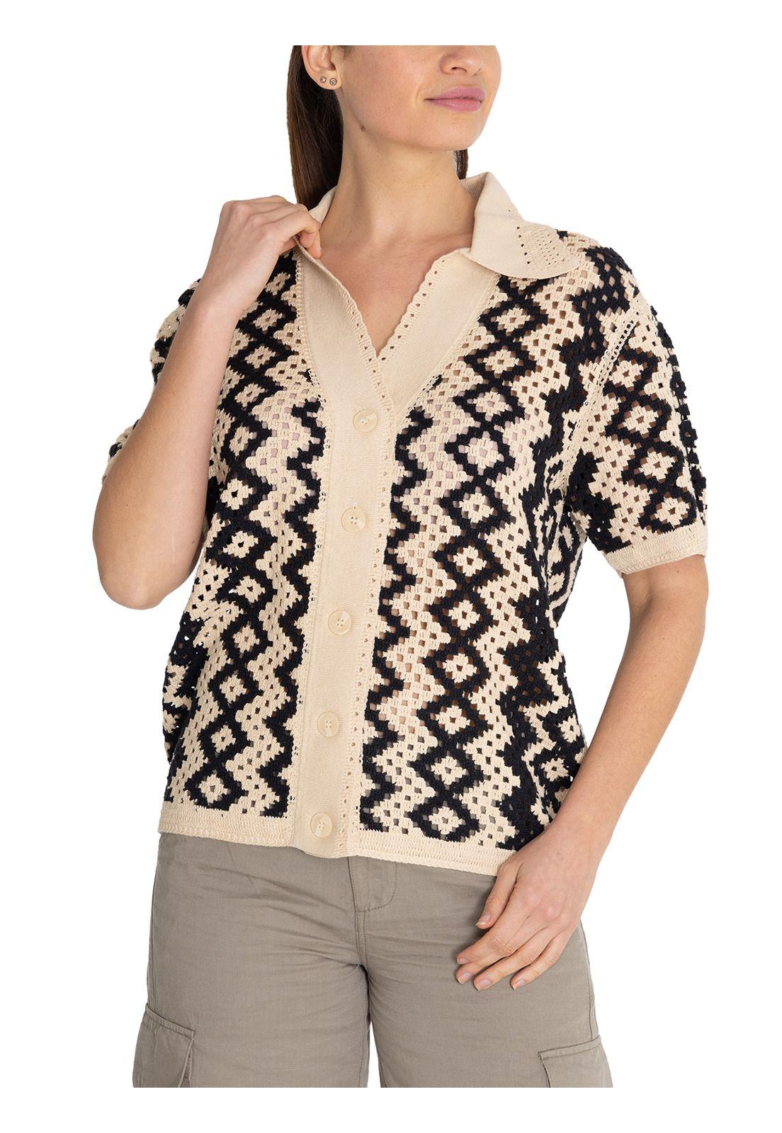 Chaleco Algodón Orgánico Beige Gigi Mujer -5