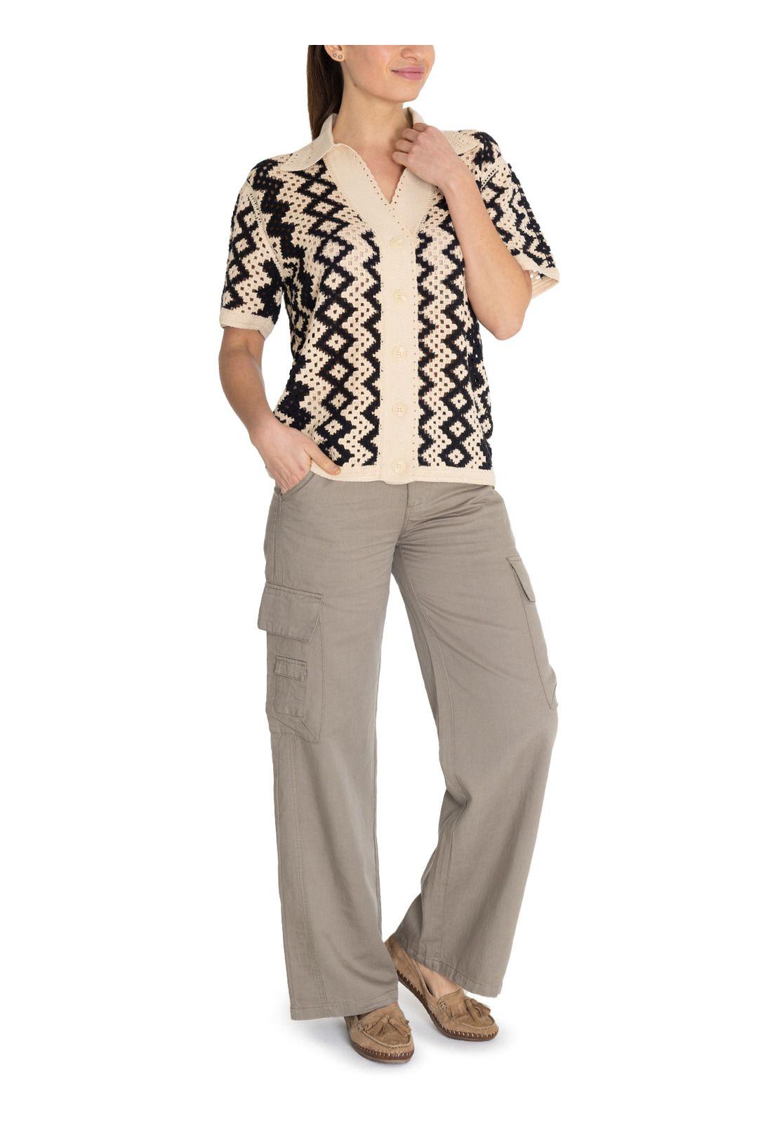 Chaleco Algodón Orgánico Beige Gigi Mujer -8