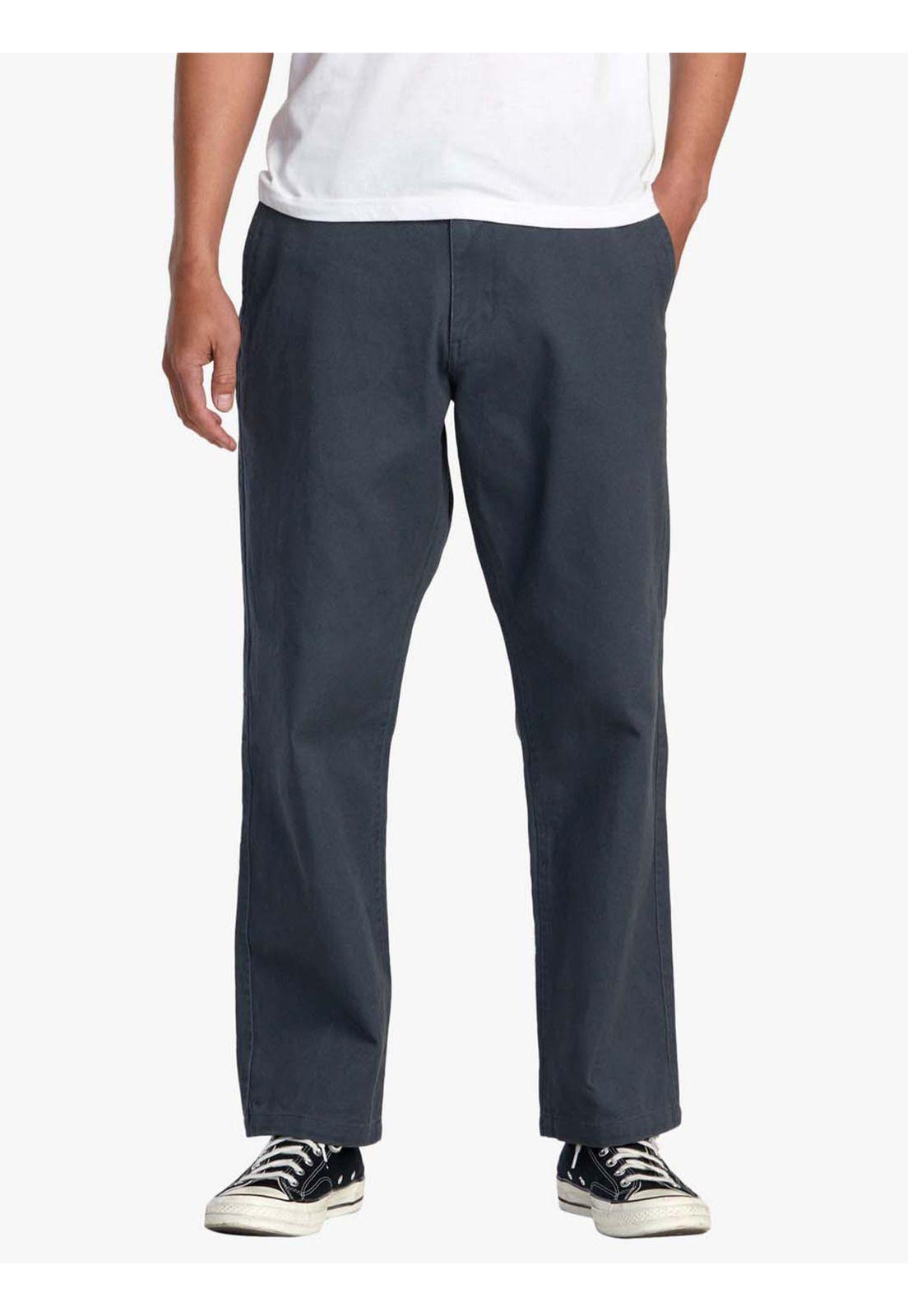 Pantalón Hombre Americana Chino Azul Rvca-0