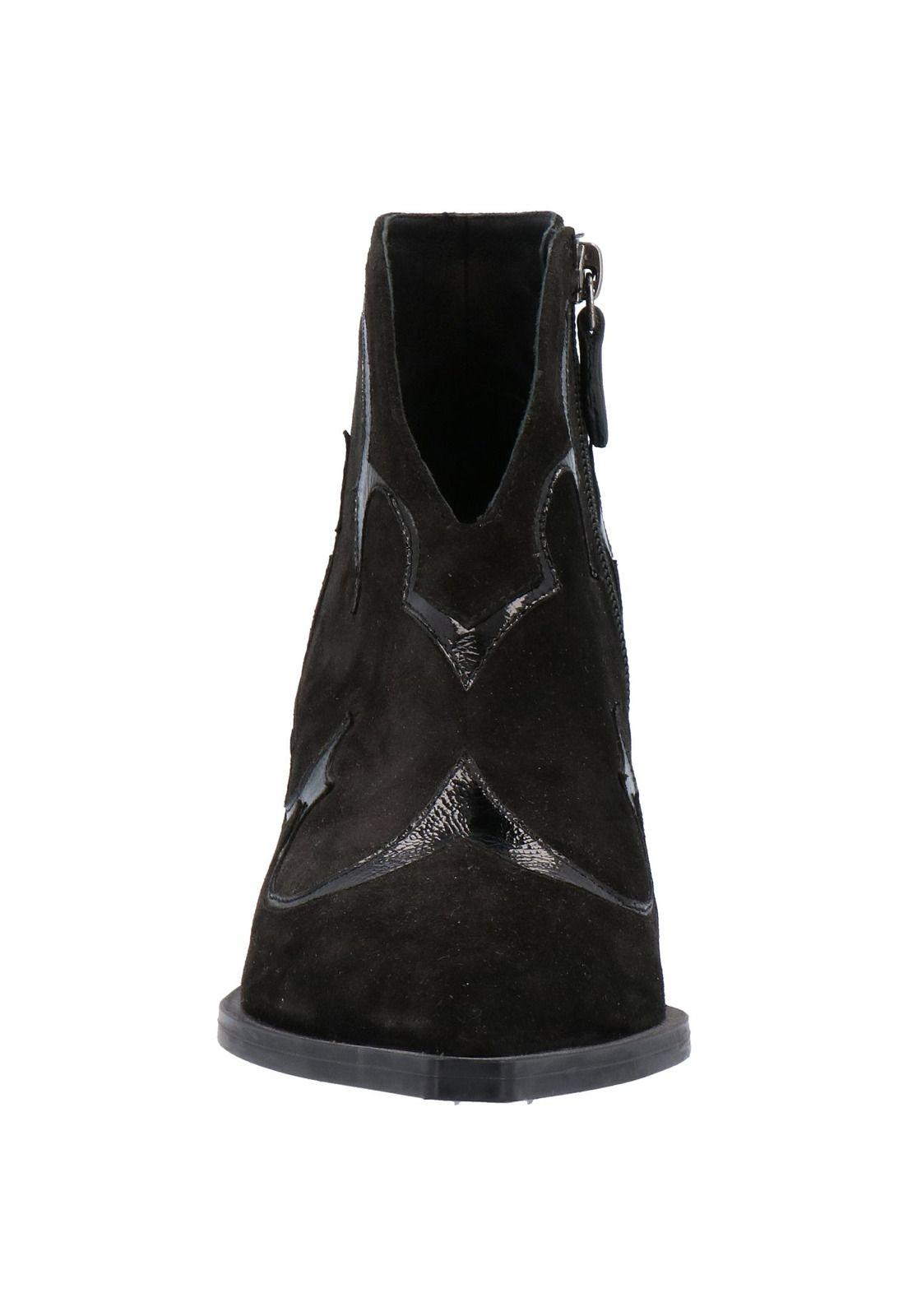 Botin Mujer Cuero Juli Negro-2