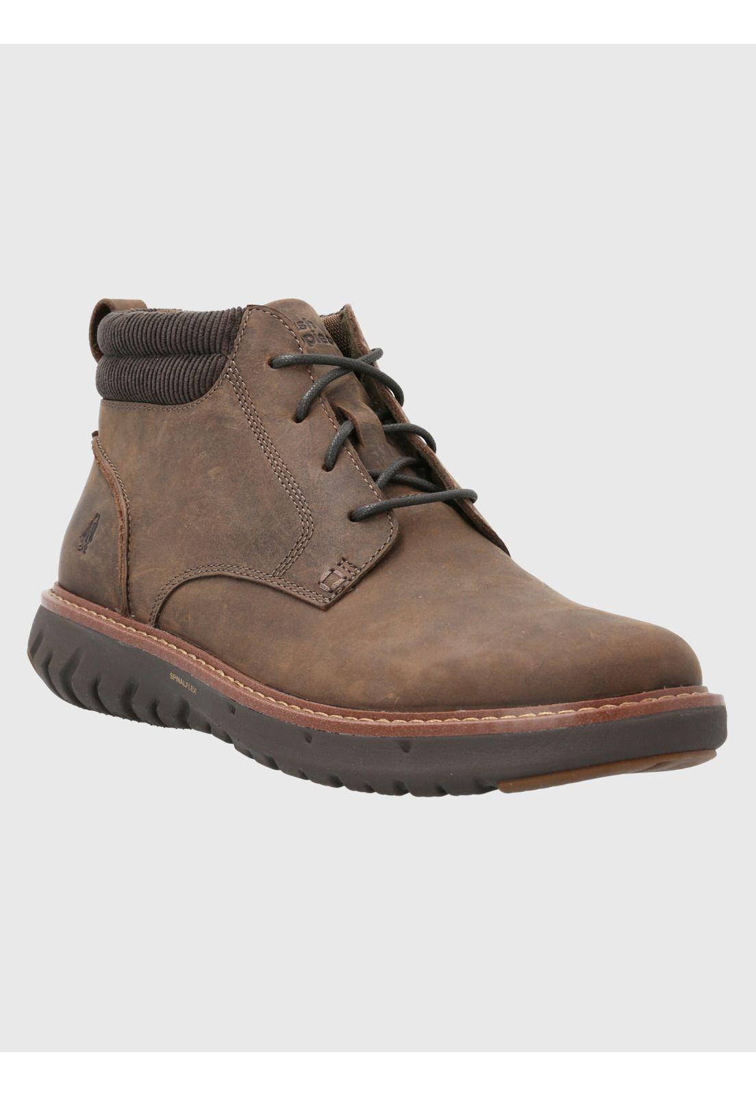 Botín Cuero Hombre Smart Lace Boot Café-0