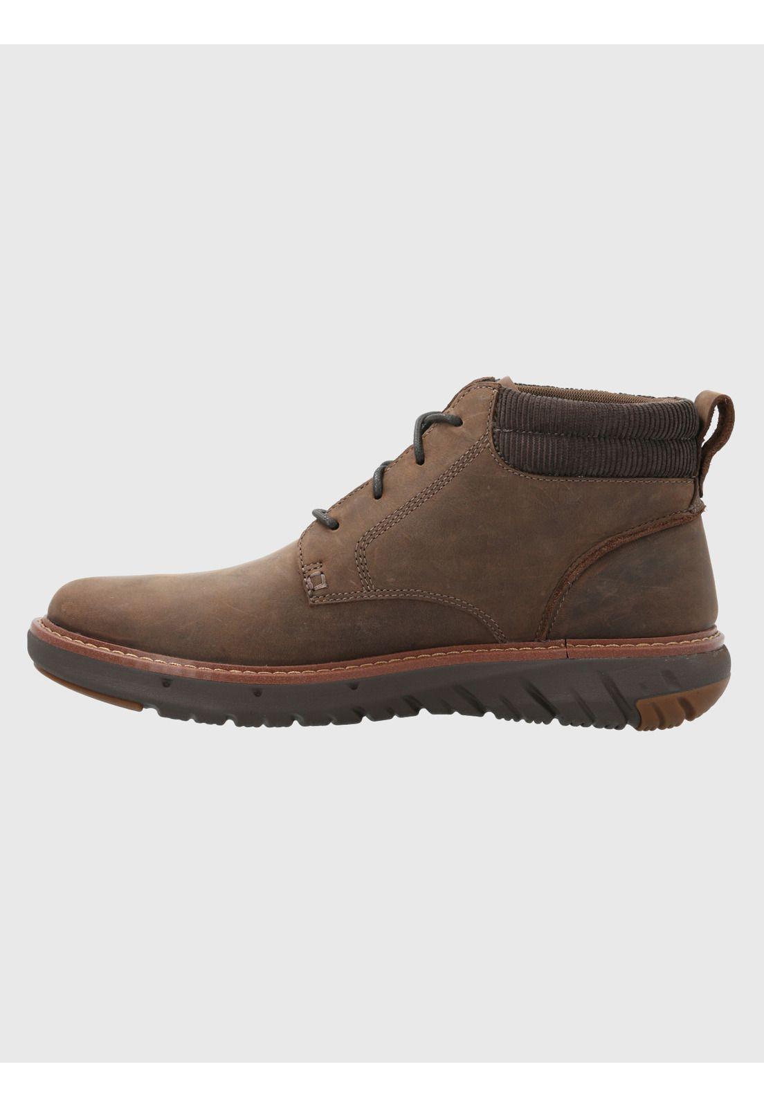 Botín Cuero Hombre Smart Lace Boot Café-4