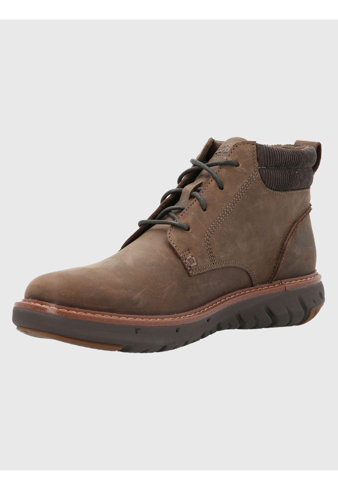 Botín Cuero Hombre Smart Lace Boot Café-5