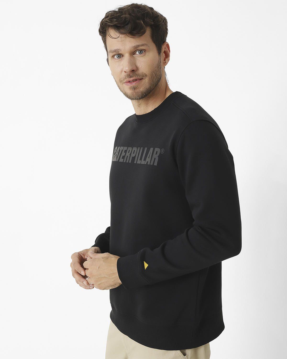 Polerón Caterpillar Logo Cre Negro Unisex-1