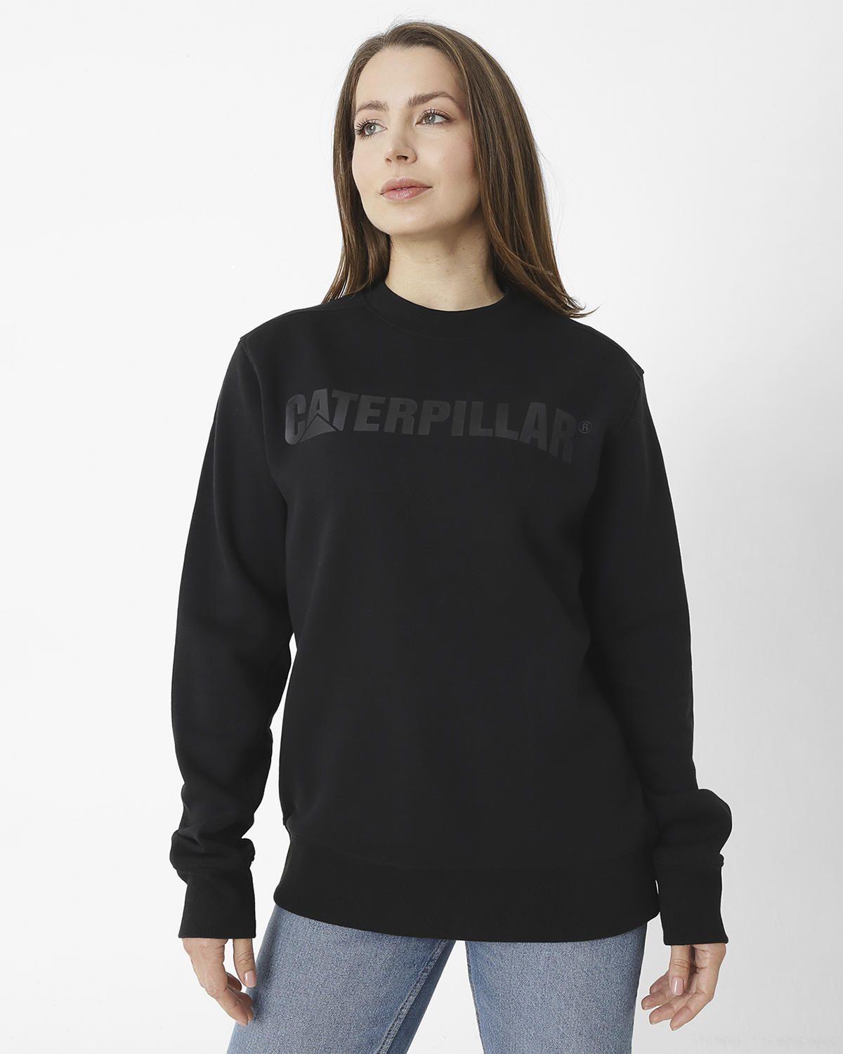 Polerón Caterpillar Logo Cre Negro Unisex-3