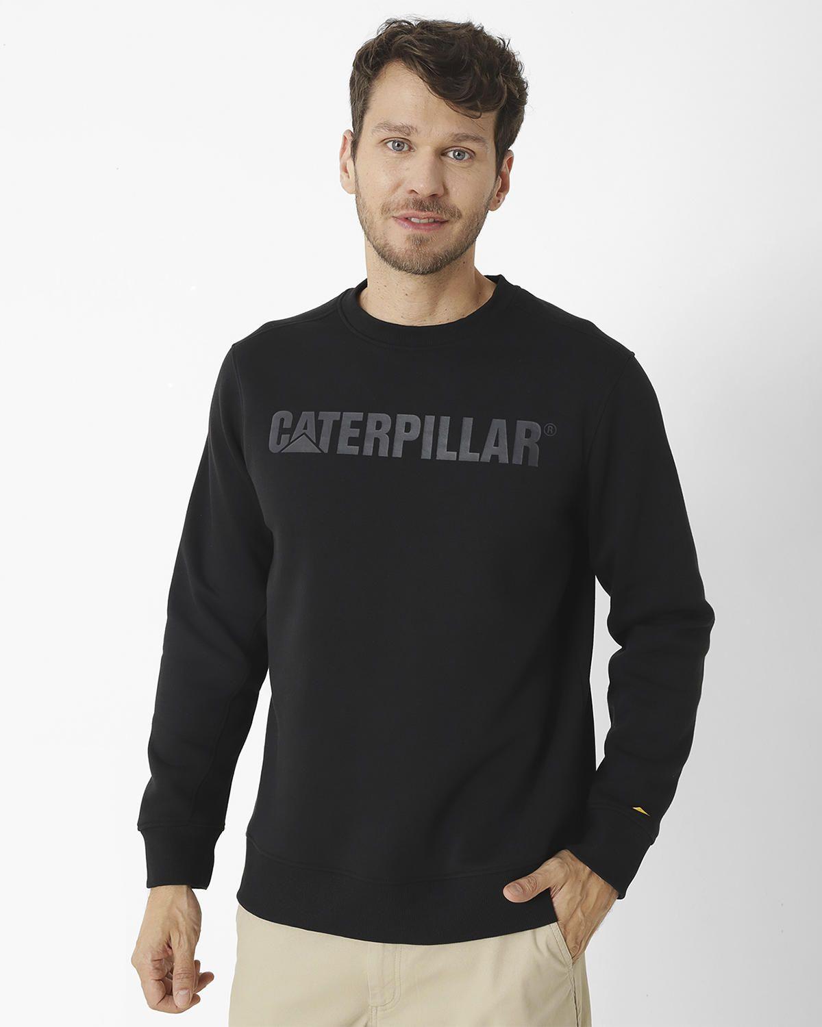 Polerón Caterpillar Logo Cre Negro Unisex-6