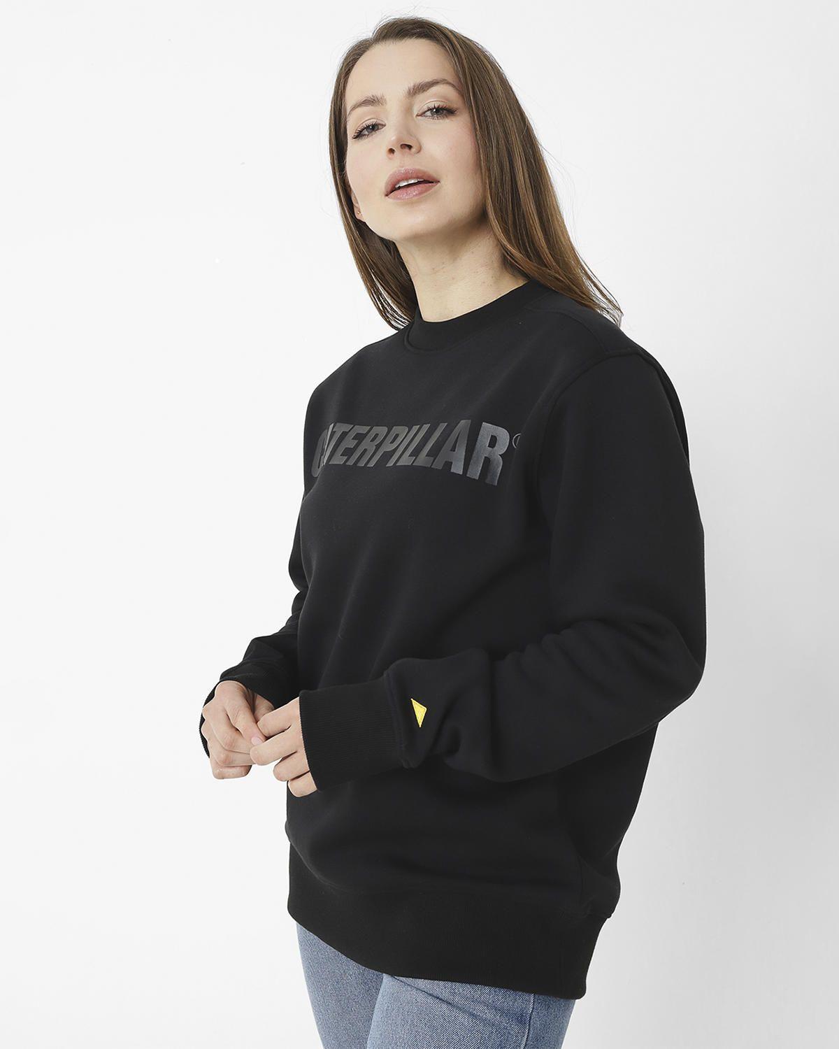 Polerón Caterpillar Logo Cre Negro Unisex-7