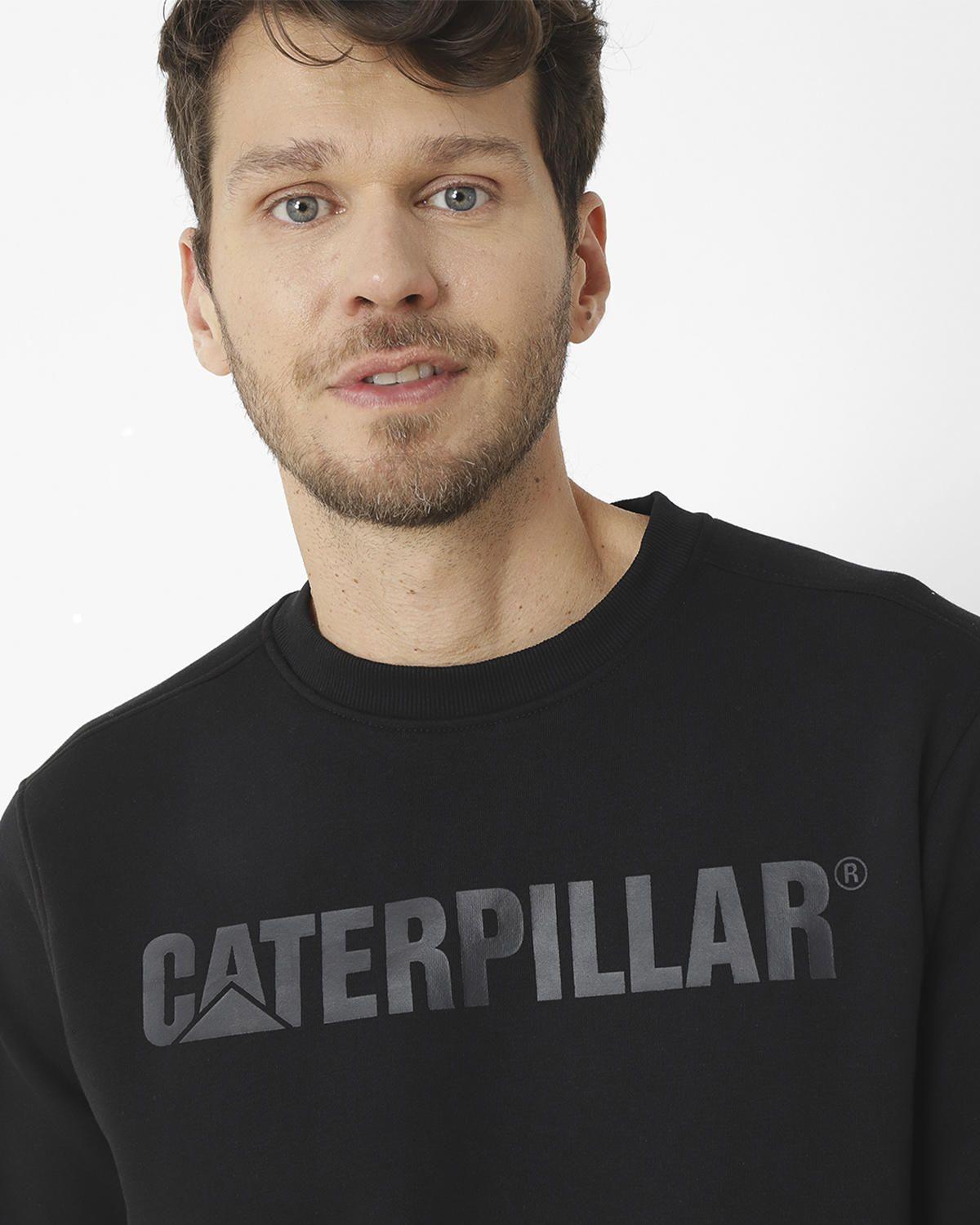 Polerón Caterpillar Logo Cre Negro Unisex-8