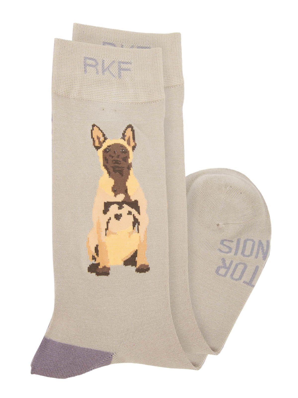 Calcetin Bambú Hombre Malinois Gris-1