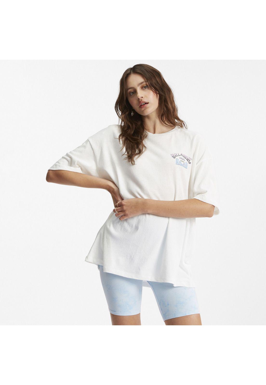 Polera M/C Mujer Aloha All Day Blanco-0