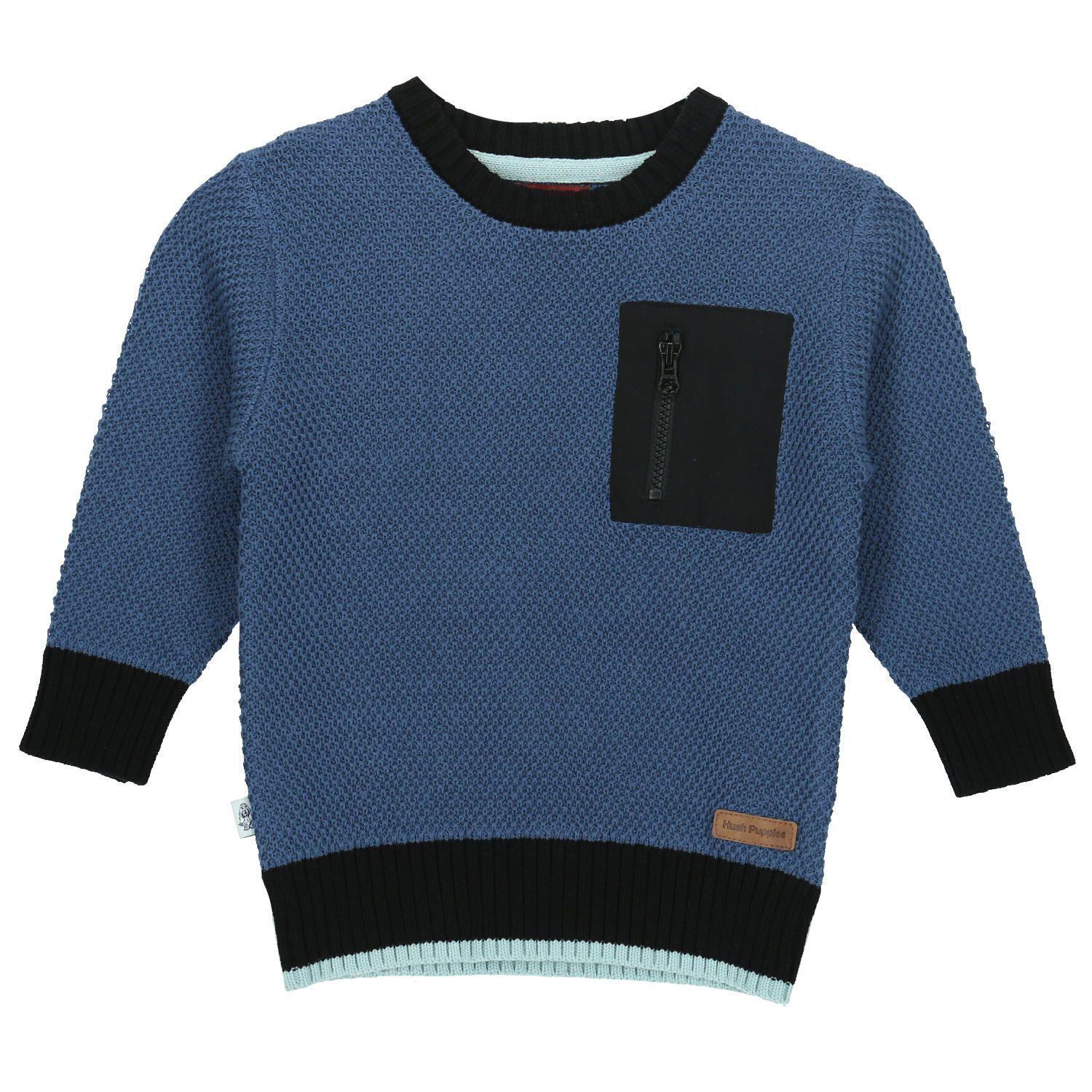 Sweater Niño Zipper Azul-0