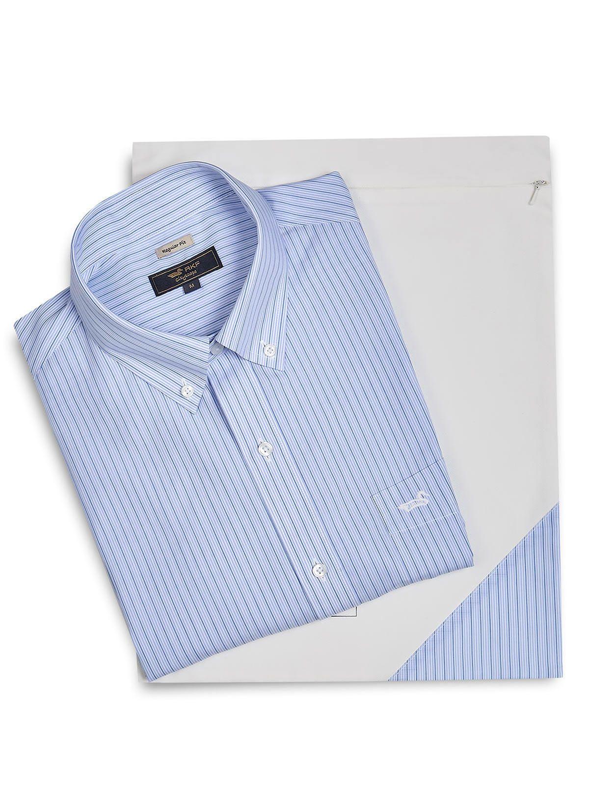 Camisa Button-Down Hombre Wf Pb Azul Oscuro-5