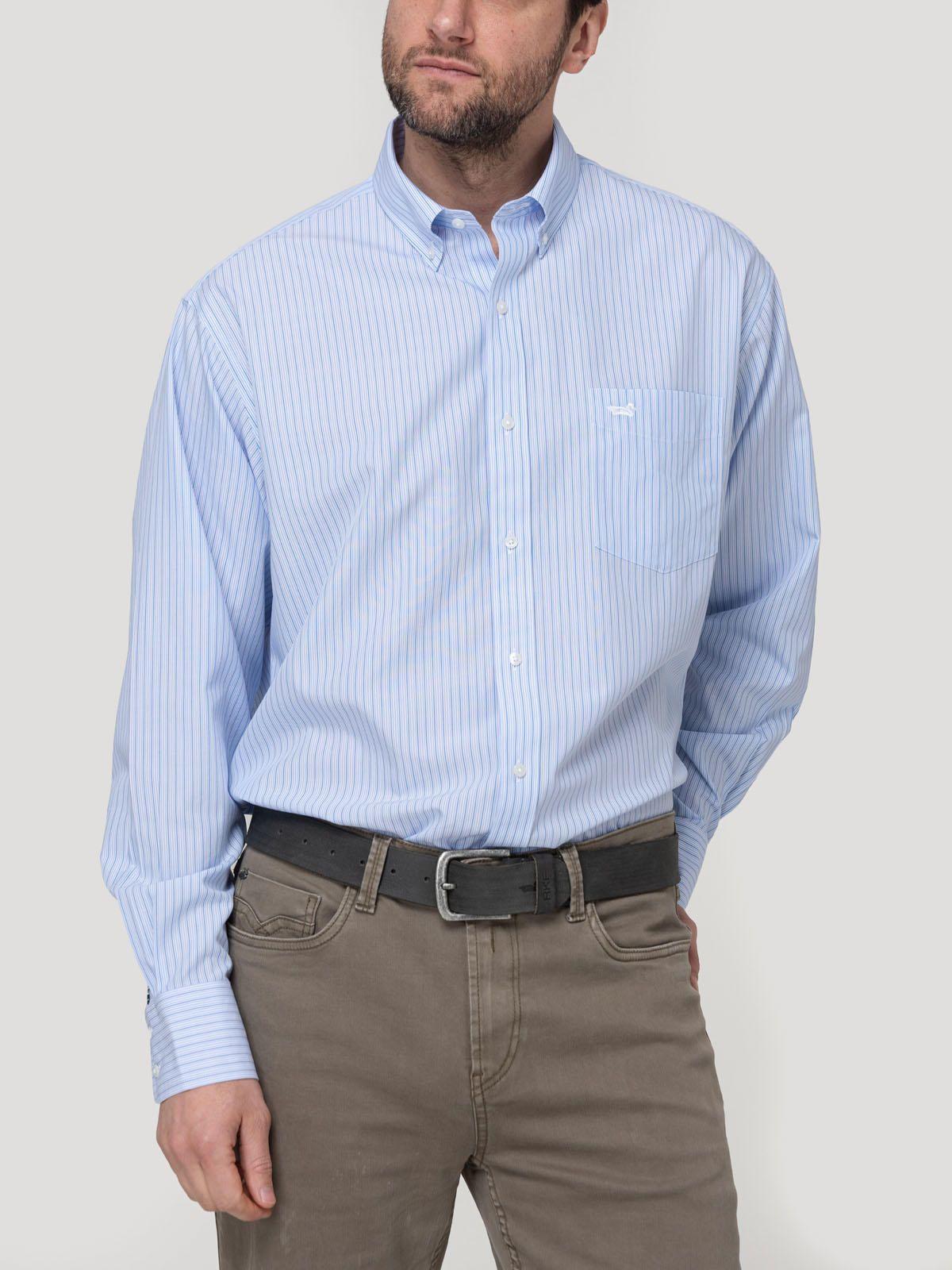 Camisa Button-Down Hombre Wf Pb Azul Oscuro-6