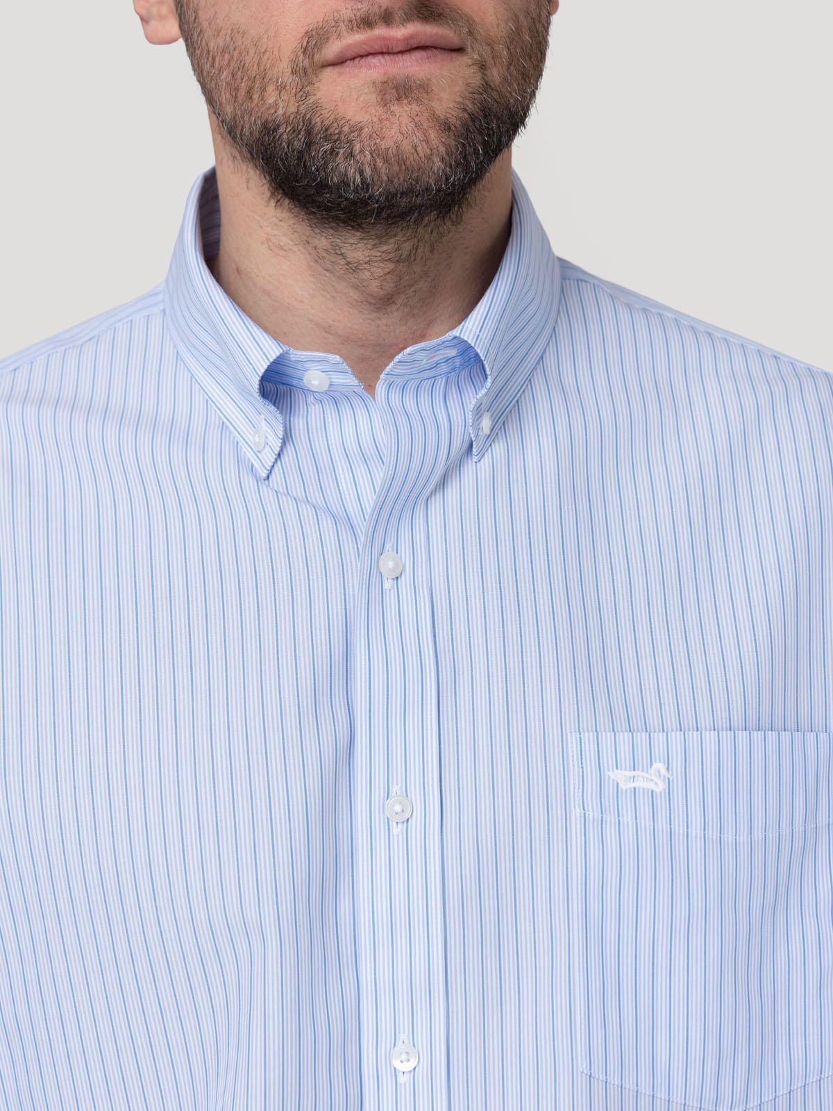 Camisa Button-Down Hombre Wf Pb Azul Oscuro-8