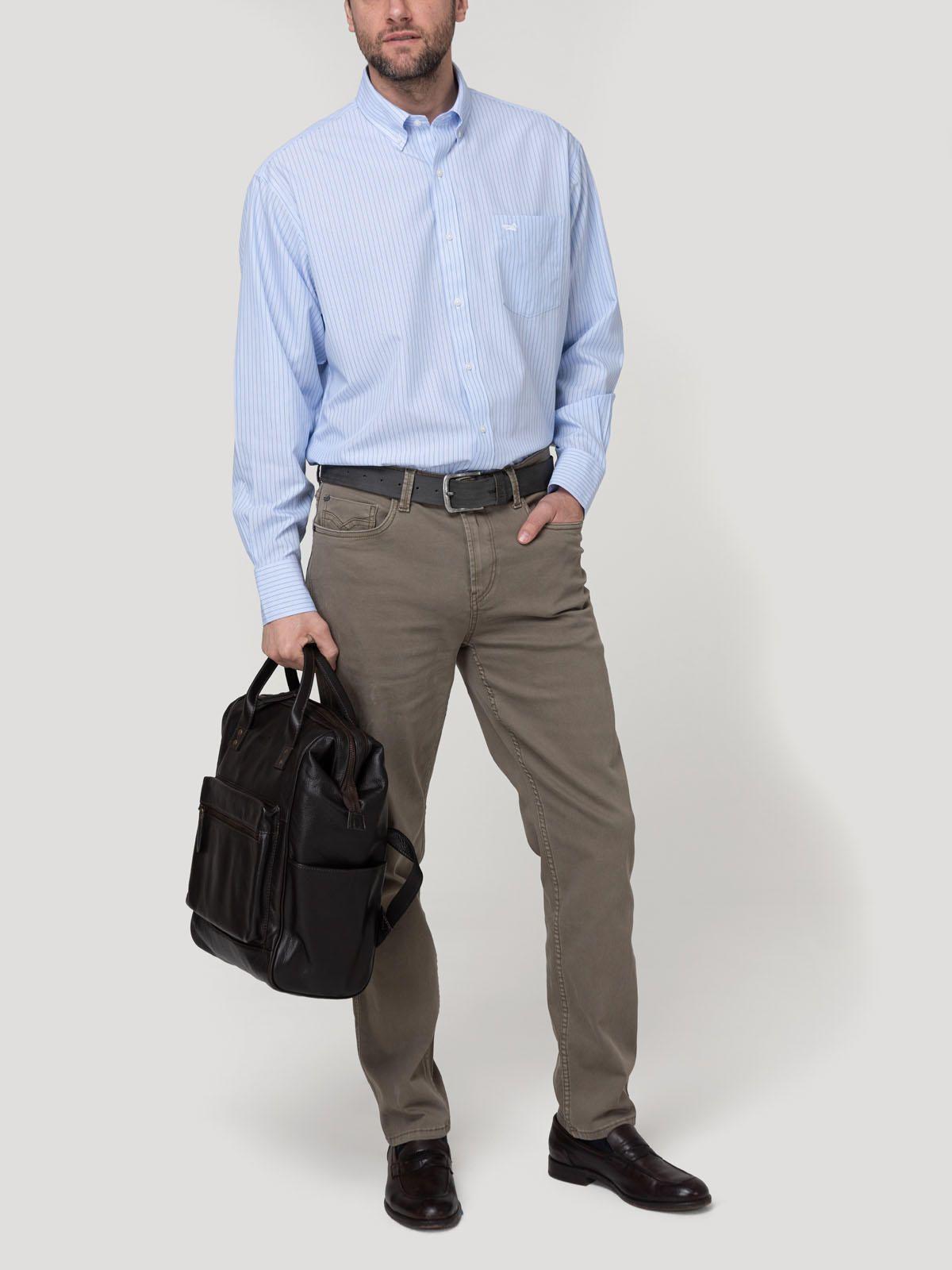 Camisa Button-Down Hombre Wf Pb Azul Oscuro-9