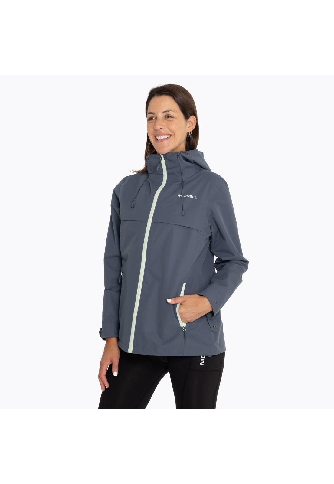 Chaqueta Impermeable Mujer Hardshell Azul Oscur-0