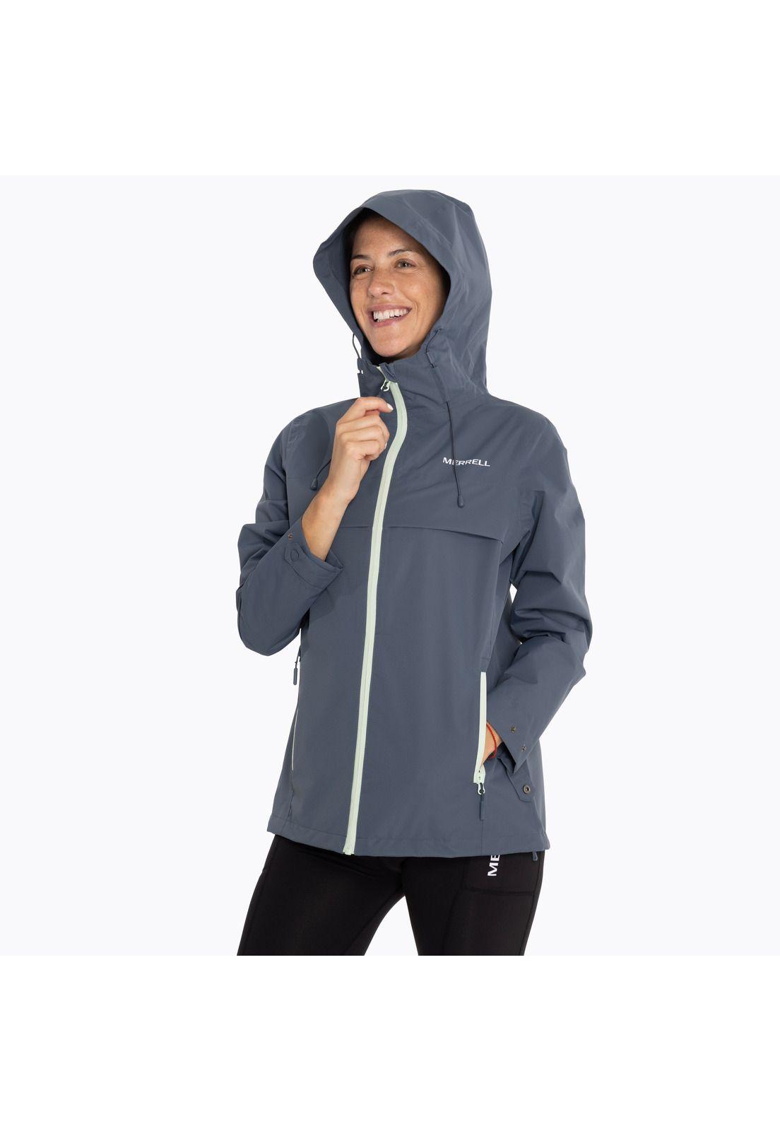 Chaqueta Impermeable Mujer Hardshell Azul Oscur-1