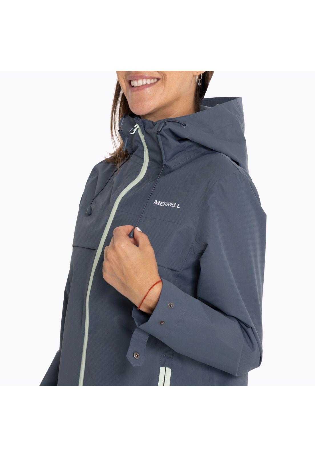 Chaqueta Impermeable Mujer Hardshell Azul Oscur-4