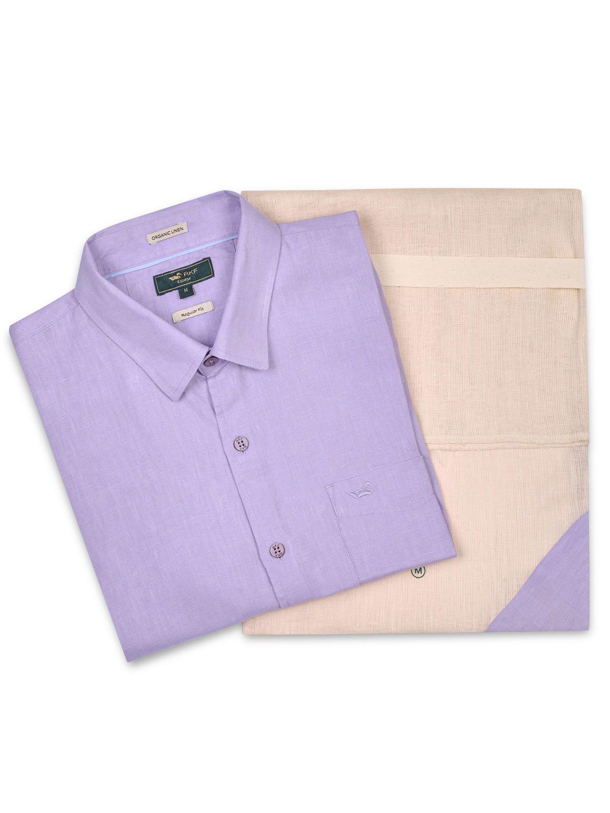 Camisa Lino Orgánico Hombre Linenshort Rosado-4