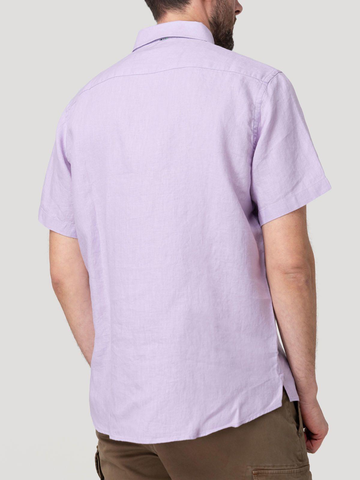 Camisa Lino Orgánico Hombre Linenshort Rosado-6