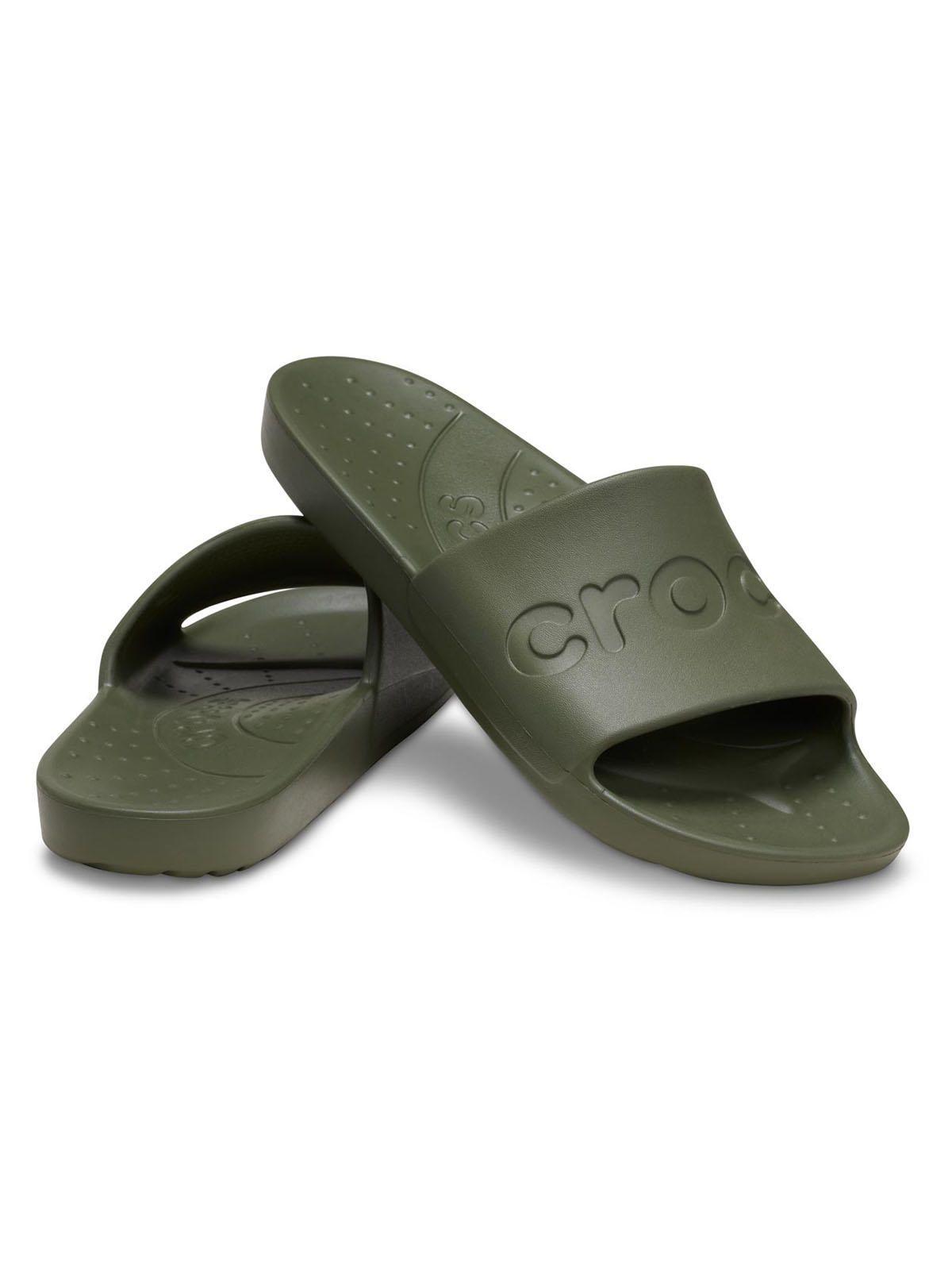 Sandalia Crocs Hombre Slide Verde-3