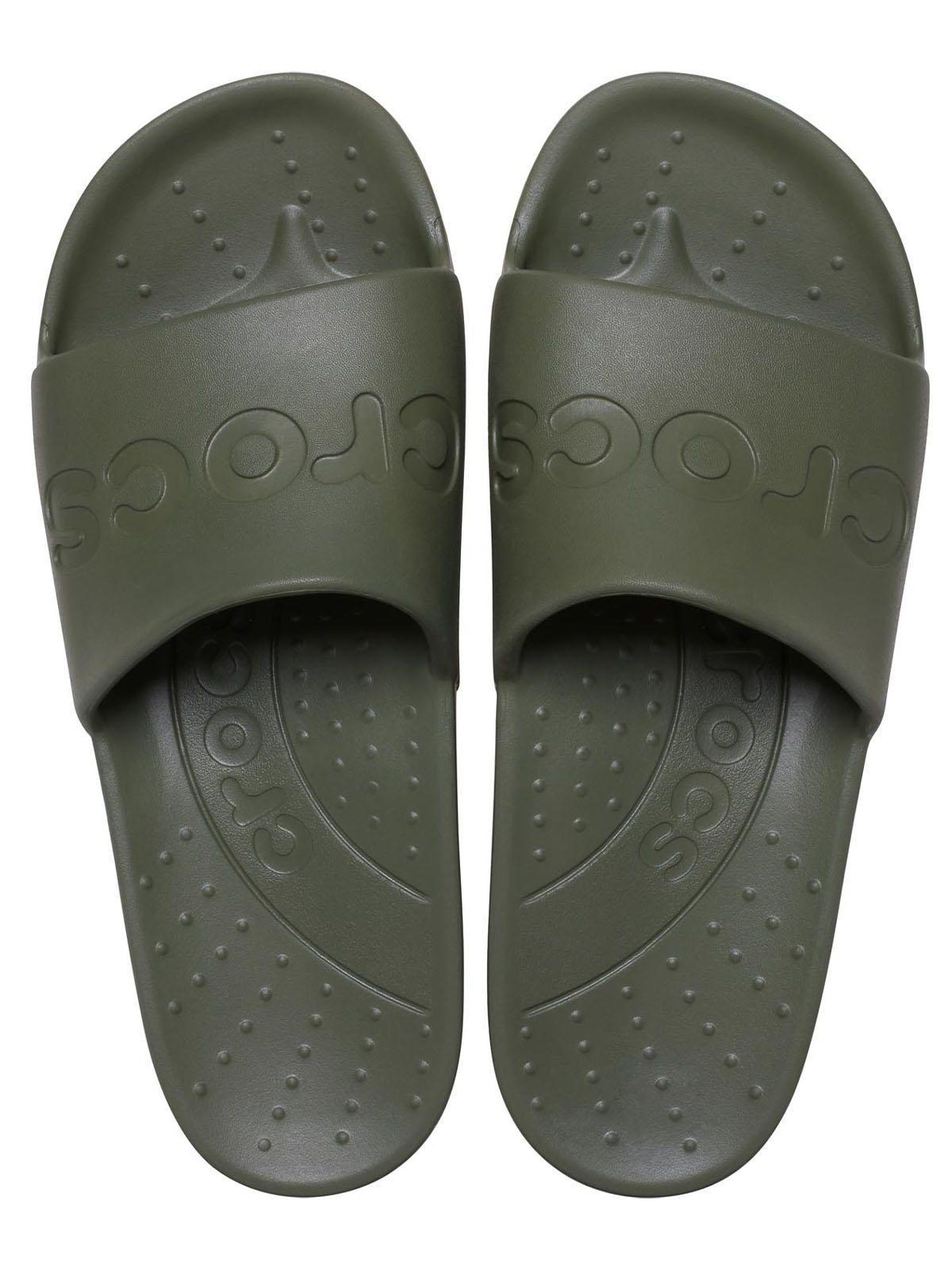 Sandalia Crocs Hombre Slide Verde-4