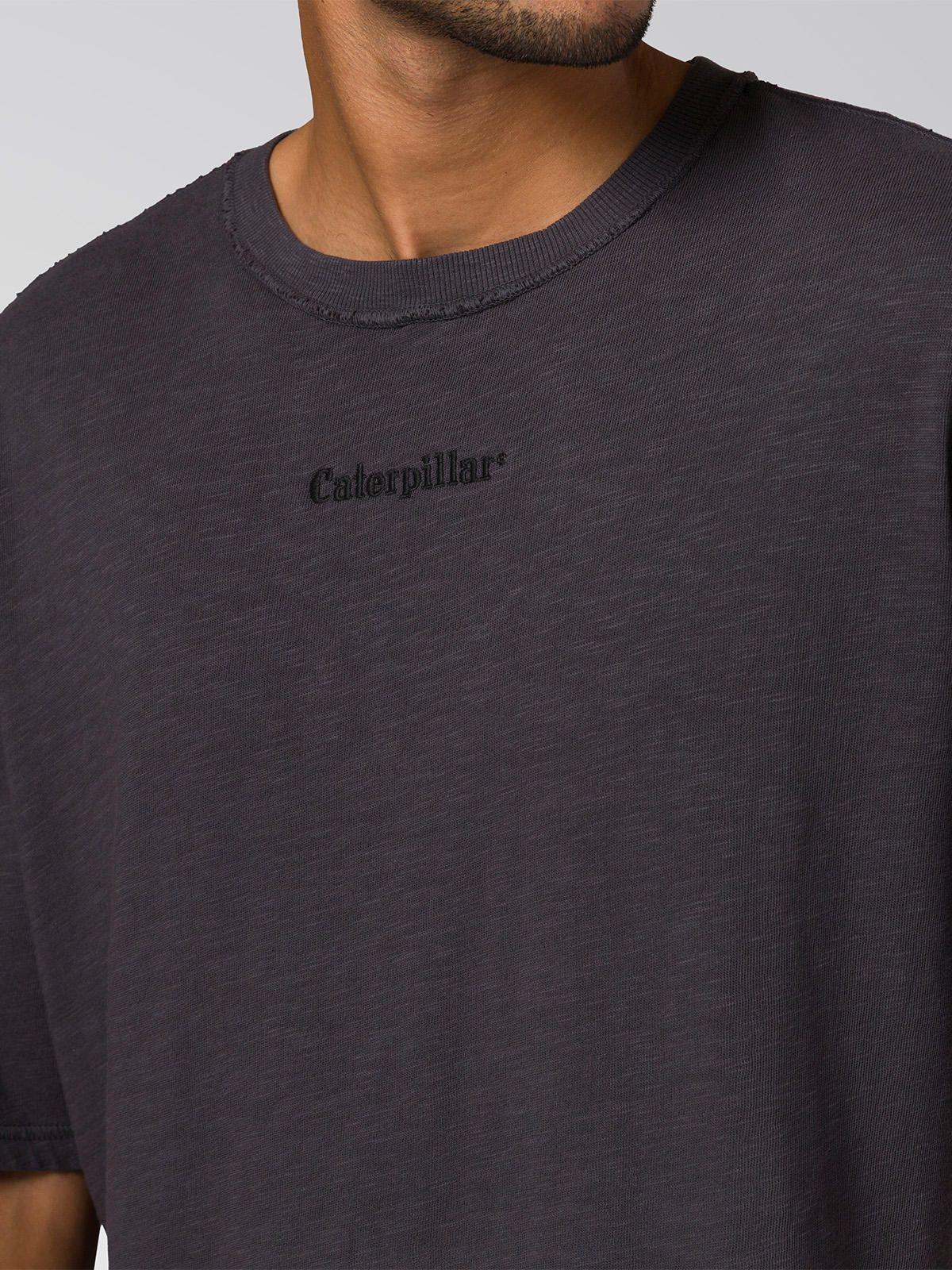 Polera Manga Corta Hombre Slub Knit Relaxed Negro-7