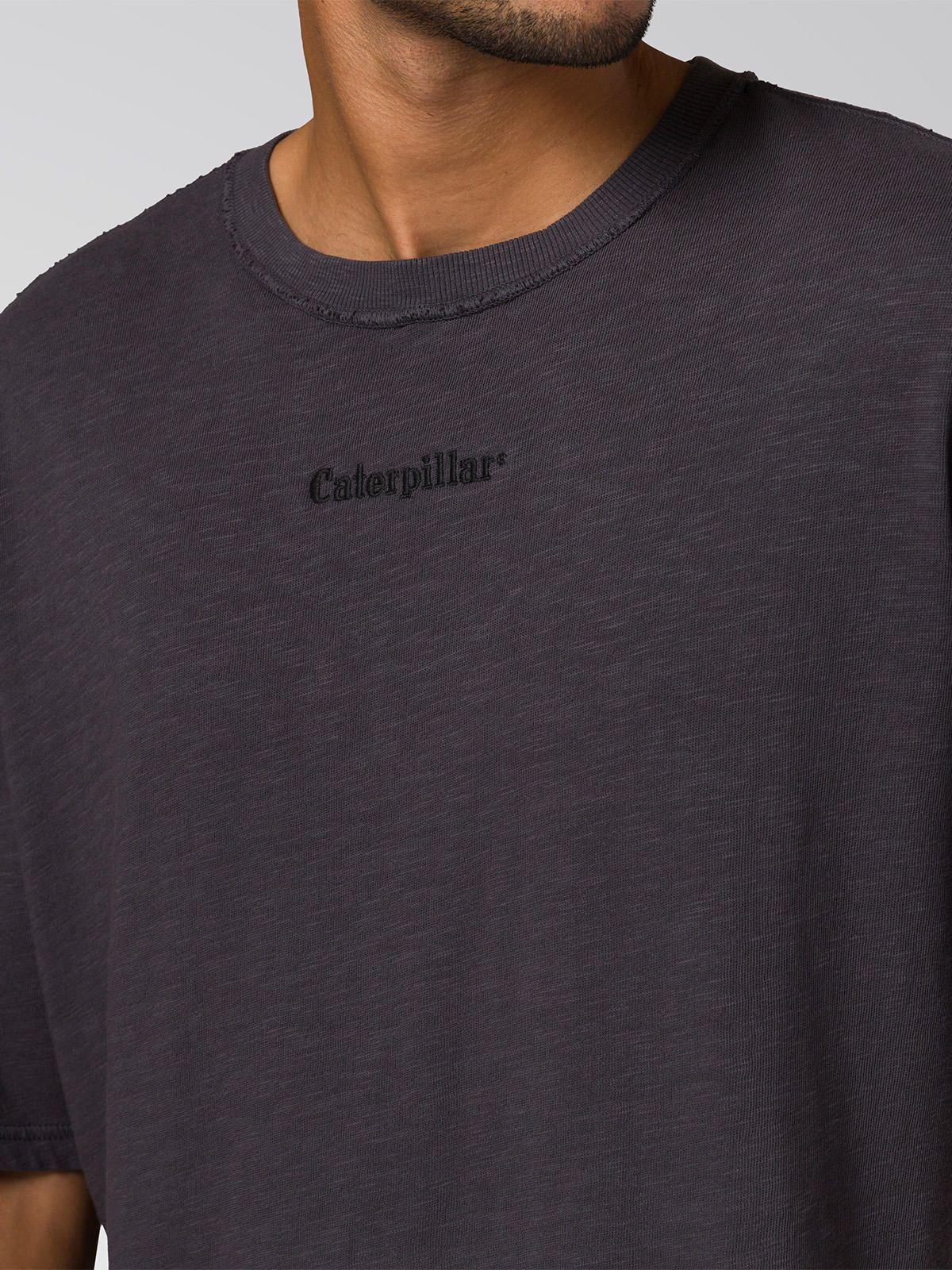 Polera Manga Corta Hombre Slub Knit Relaxed Negro-7
