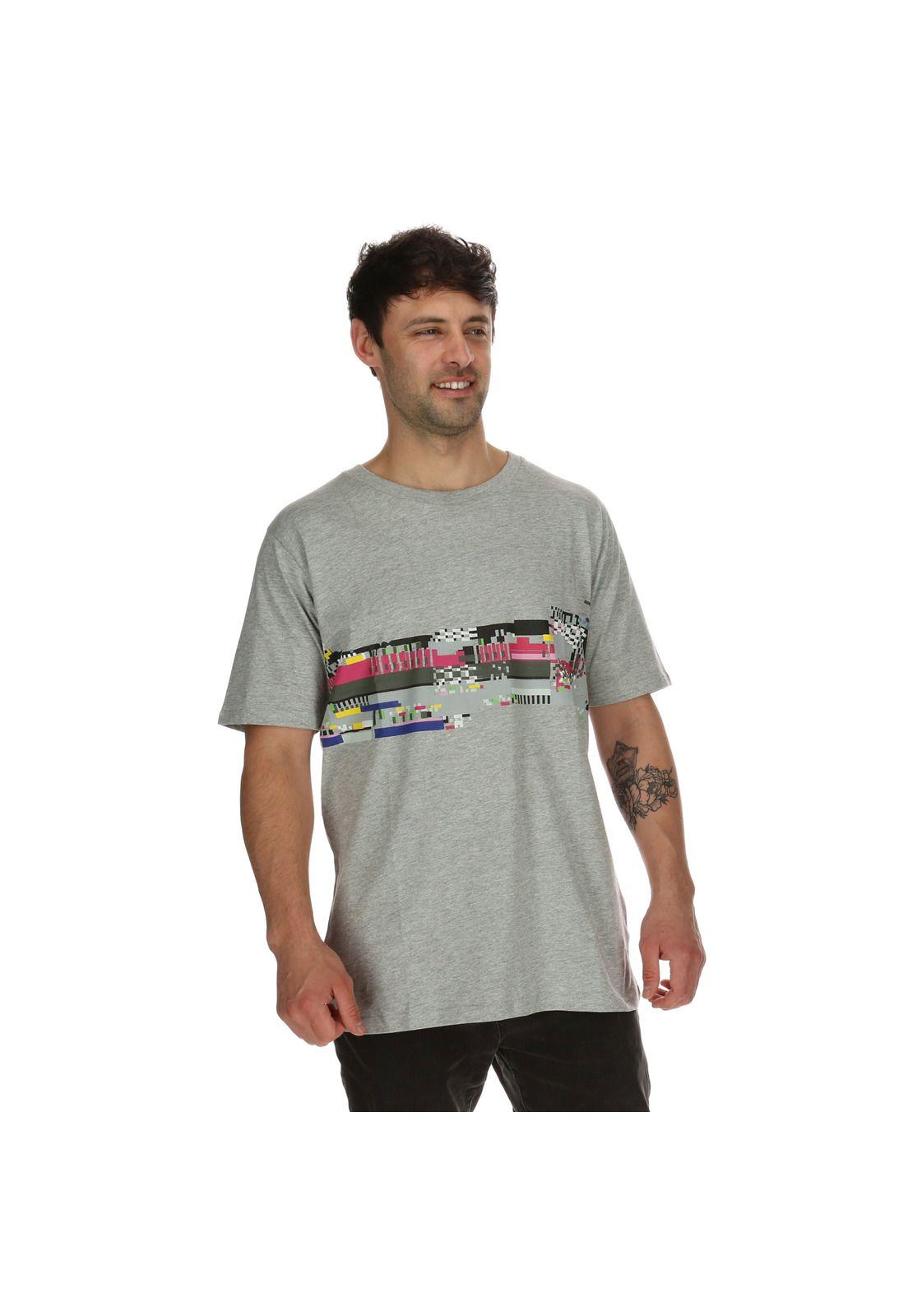 Polera M/C Hombre Amazing Ss Gris 7Veinte-3