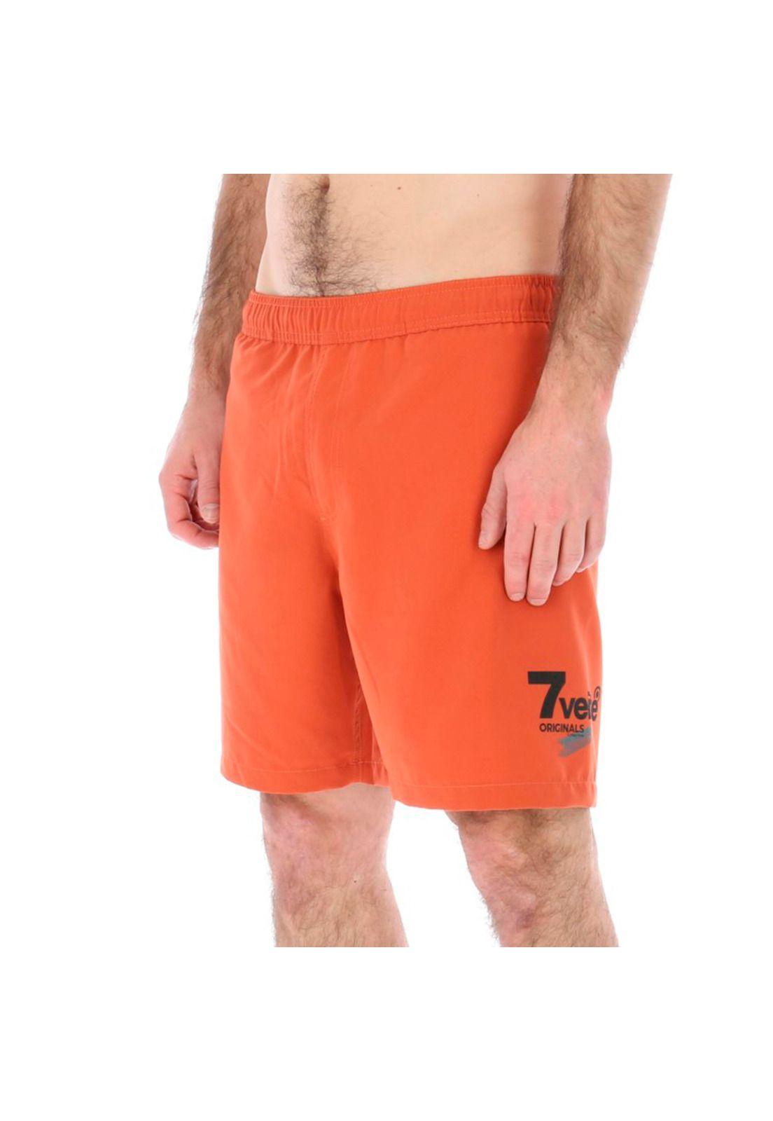 Traje De Baño Hombre Plain Naranjo 7Veinte-1