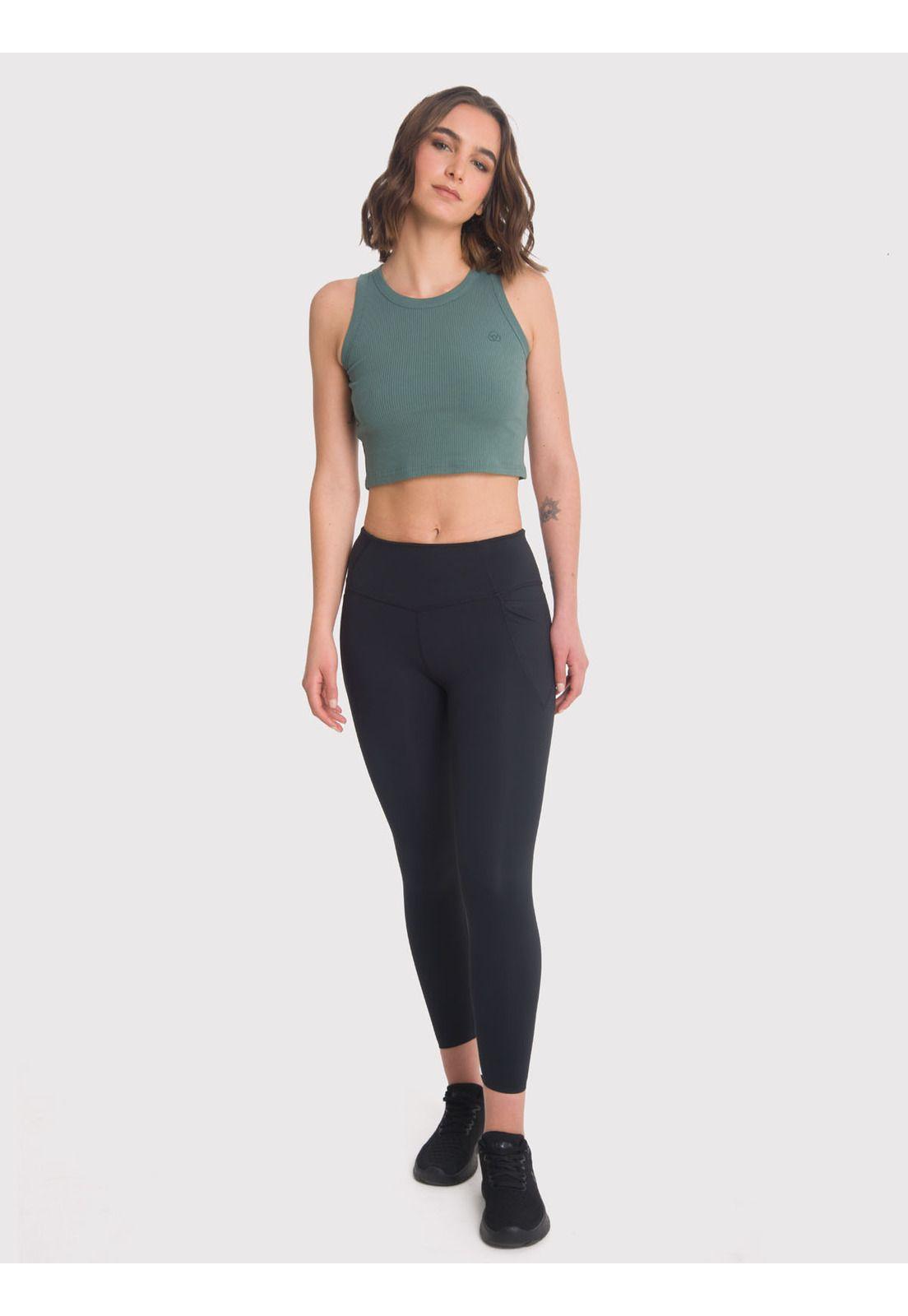 Calza deportiva 7/8 Mujer Ankle Alma Negra-5