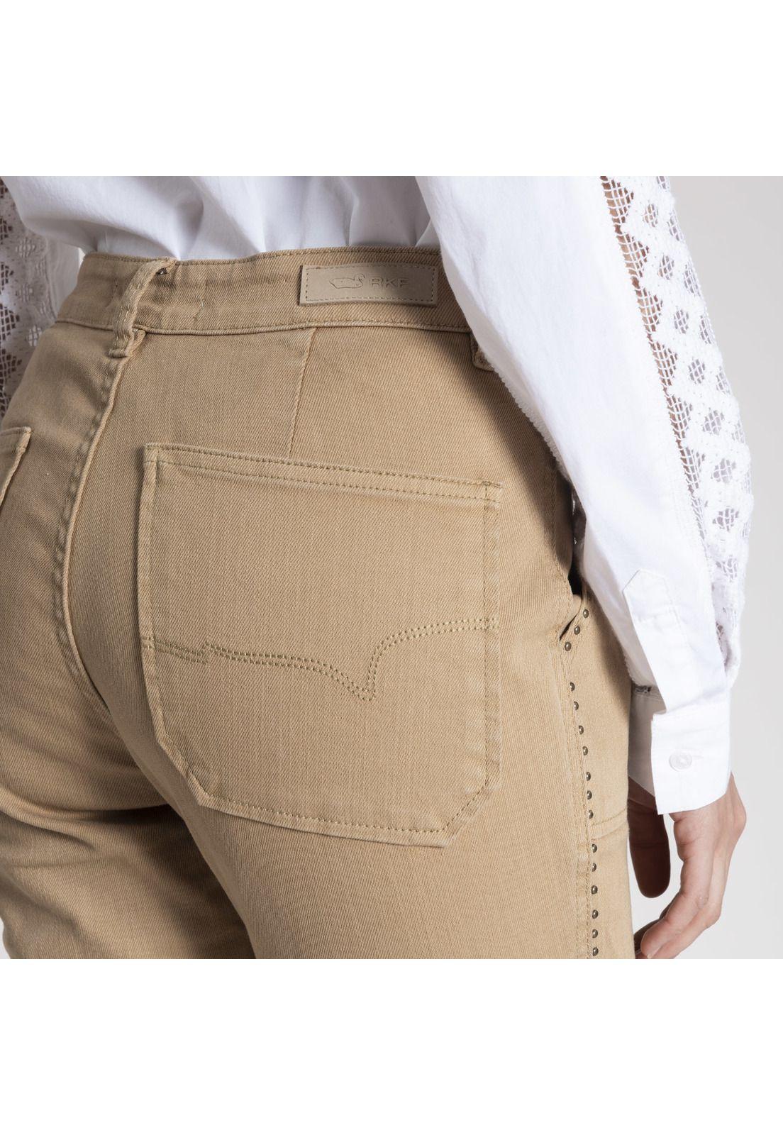 Jeans Mujer Lise Algodón Beige-4