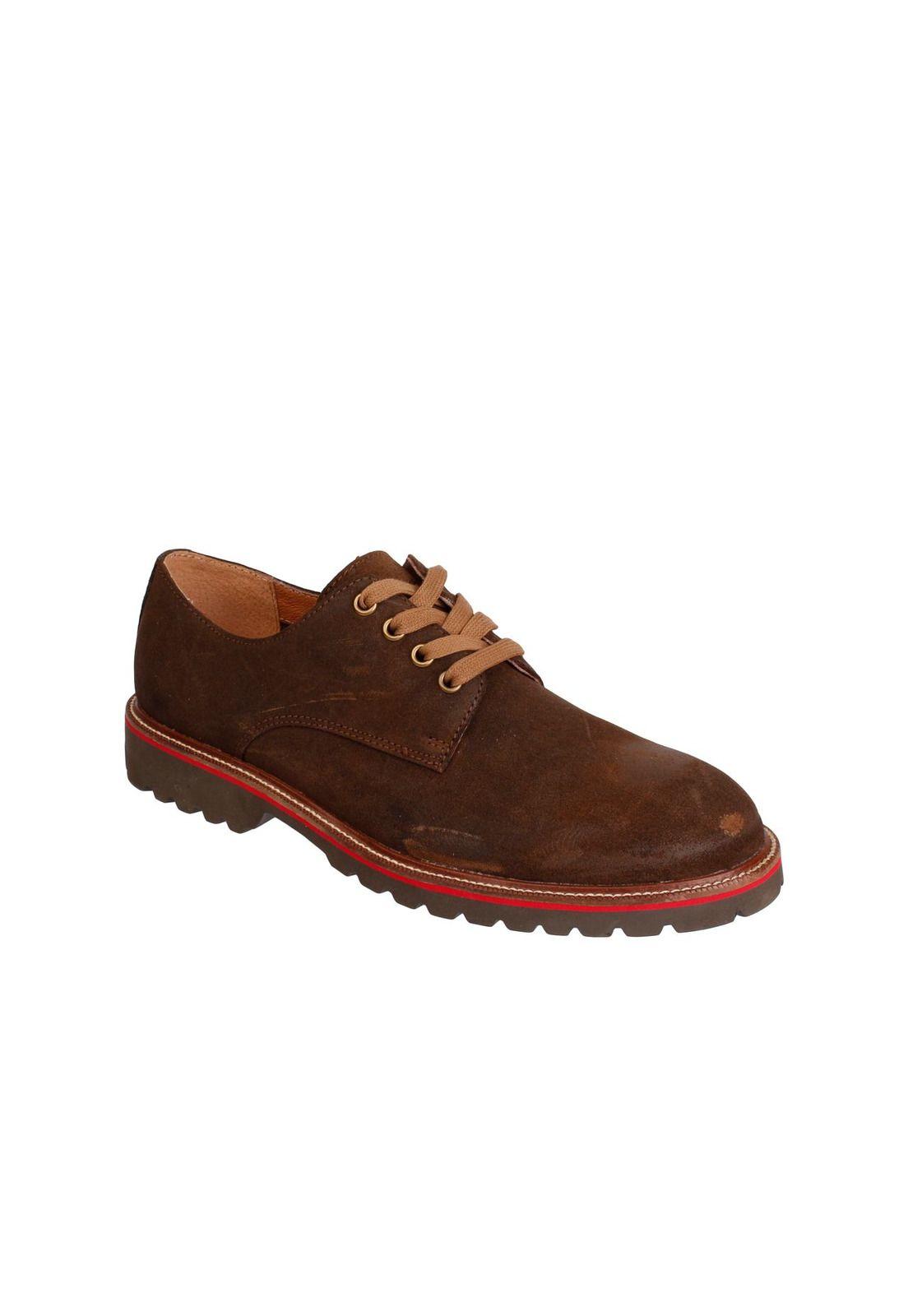 Zapato Cuero Cedric Café-0