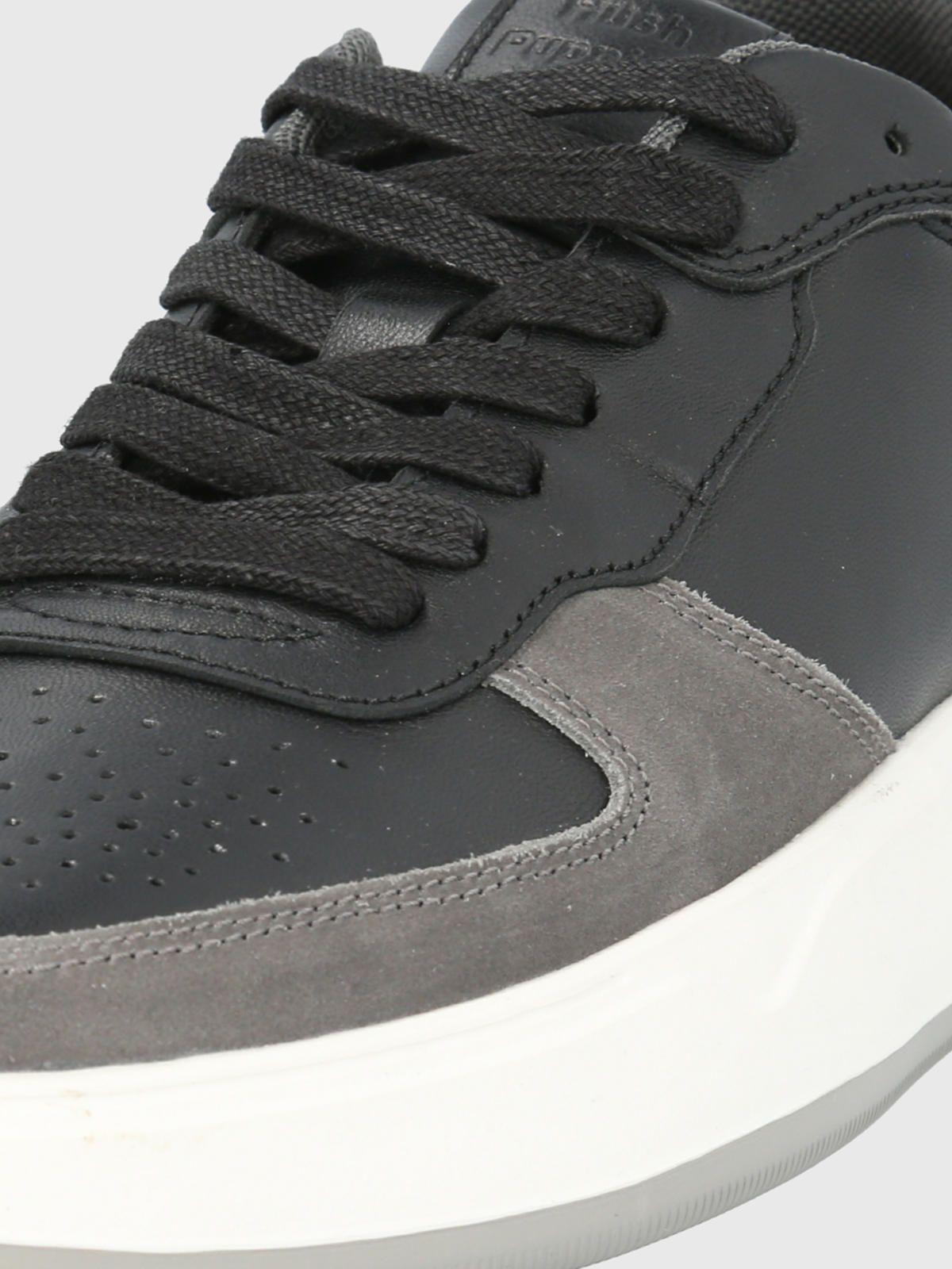 Zapatilla Cuero Negro Hombre Mozze -6