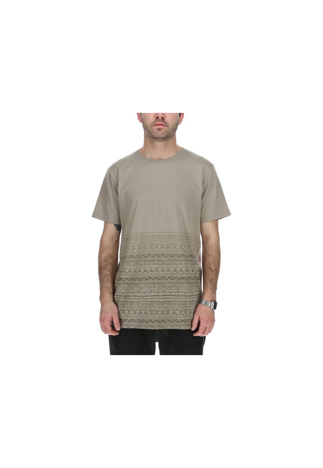 Polera M/C Hombre Half Plan Terracota-0