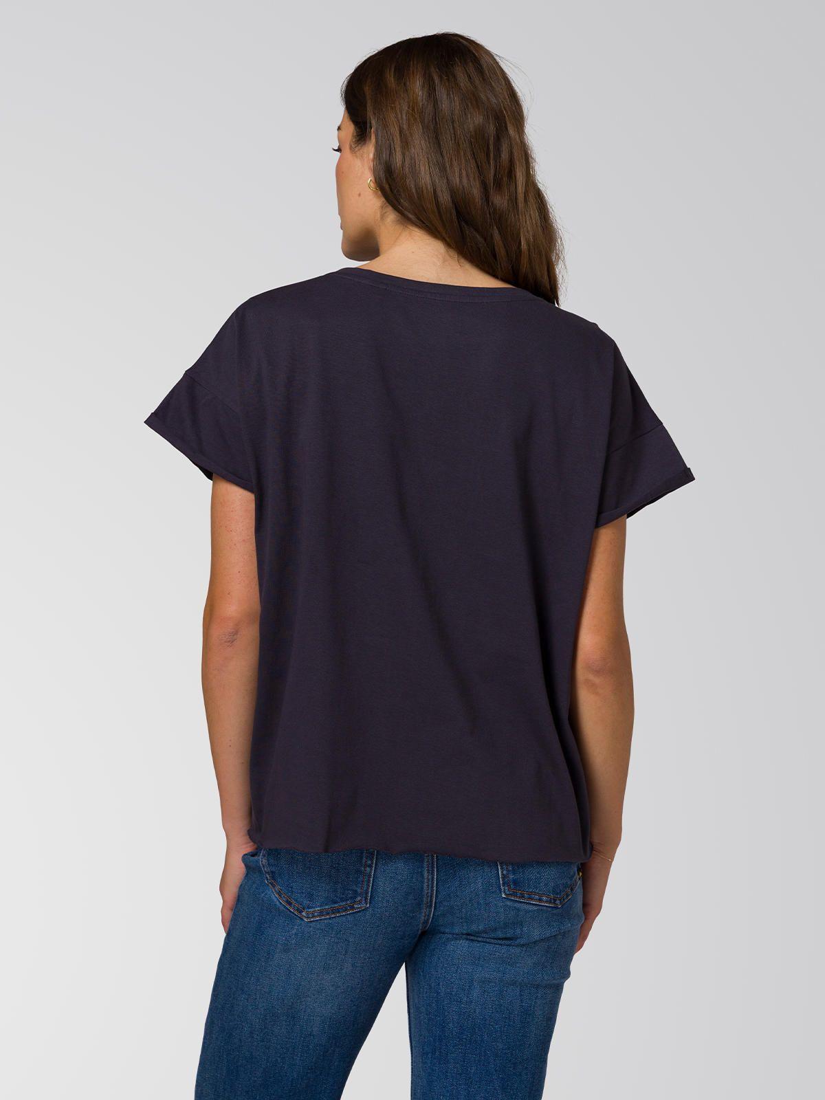 Polera Manga Corta Mujer Cross Stitch Azul-4