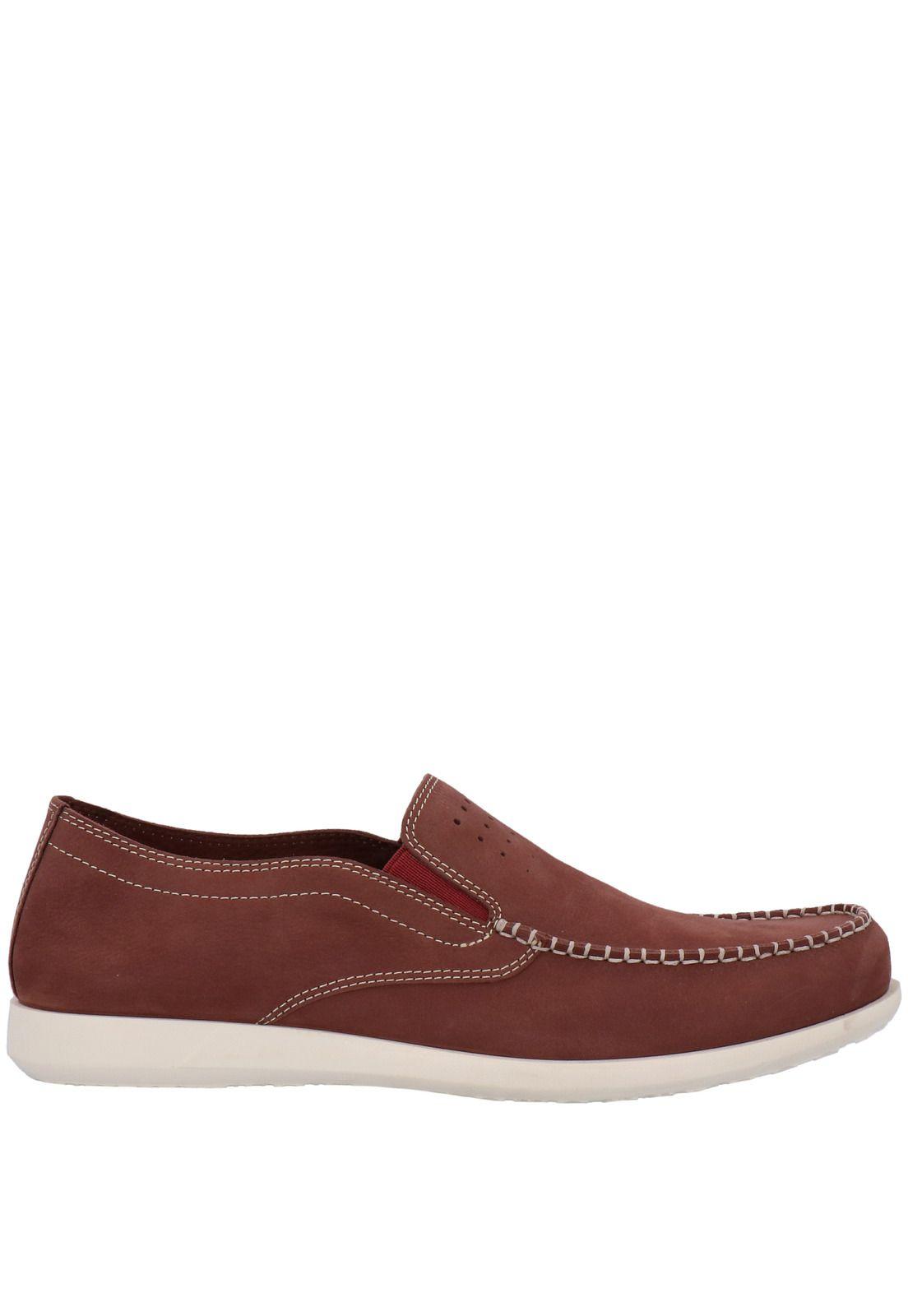 Mocasin Cuero Hombre Sambor Burdeo-1