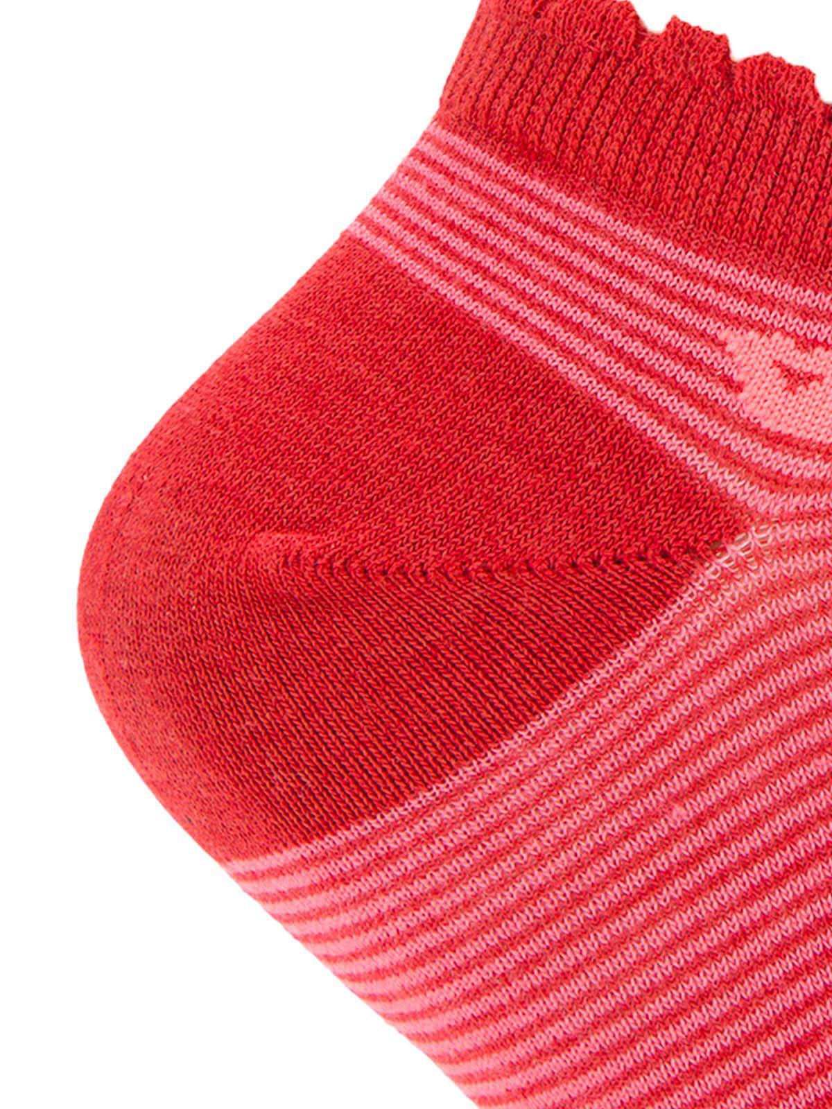 Calcetin Bambú Mujer Ped St Lines Rosado-2