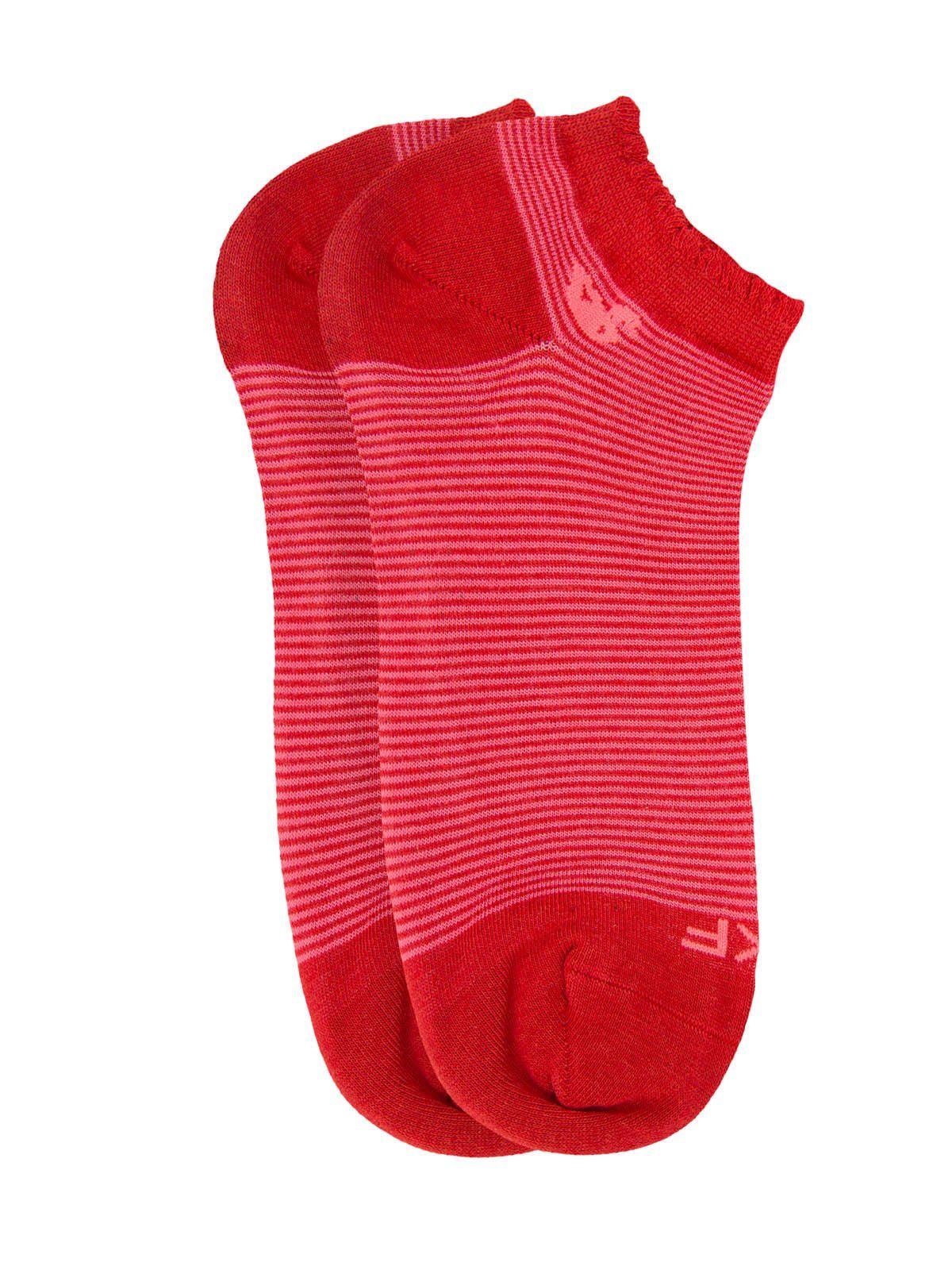 Calcetin Bambú Mujer Ped St Lines Rosado-1