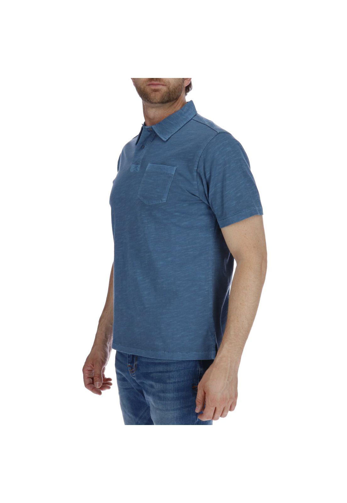 Polera Polo Foundation Jersey Azul Oscuro-1