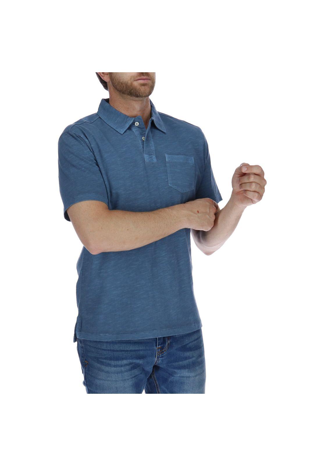 Polera Polo Foundation Jersey Azul Oscuro-3