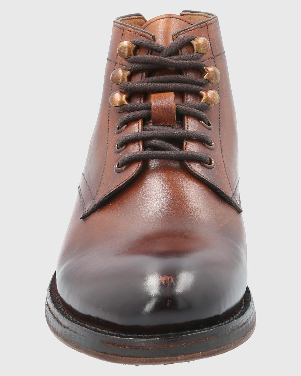 Botín Cuero Hombre Bangor Café Oscuro-3