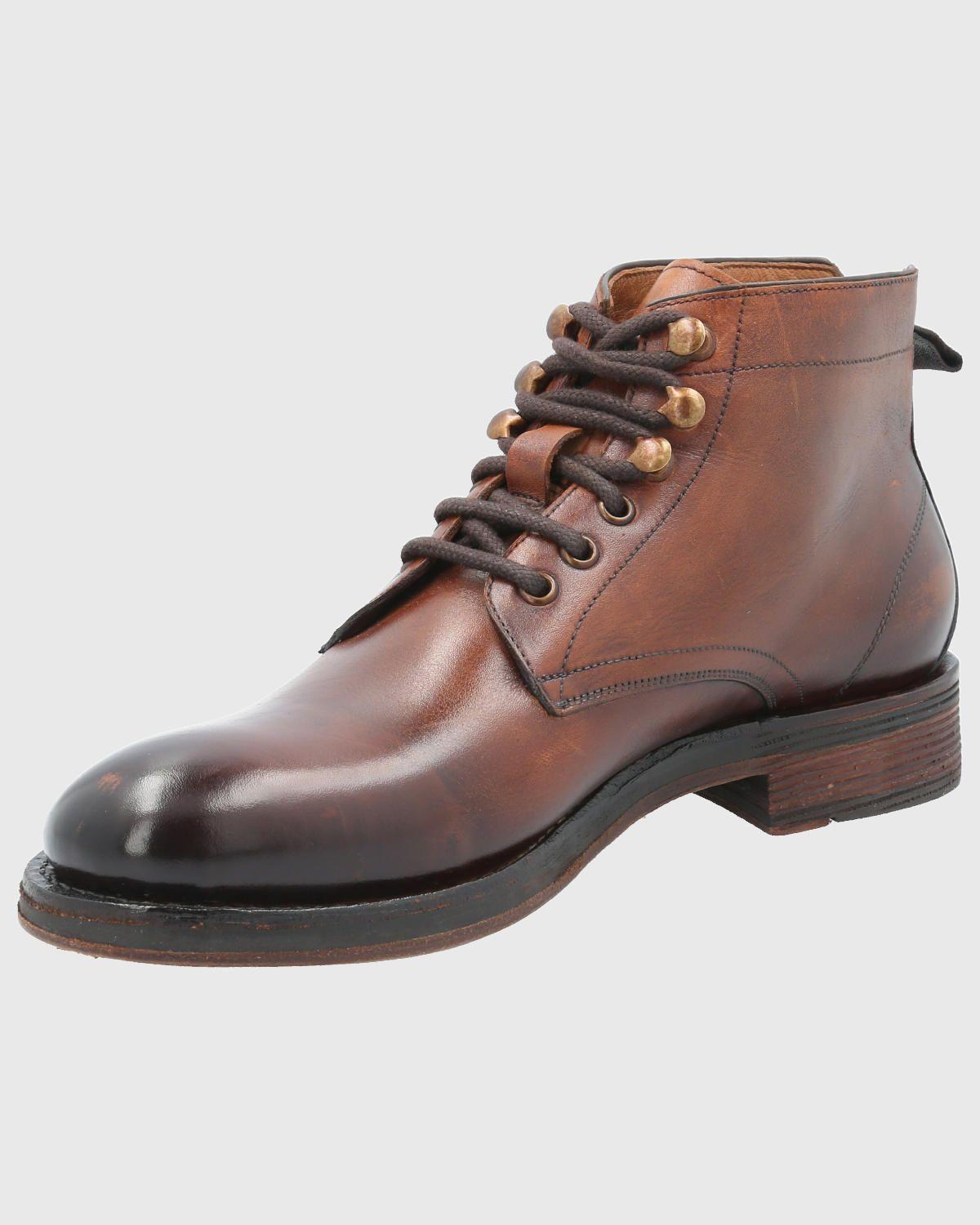Botín Cuero Hombre Bangor Café Oscuro-4