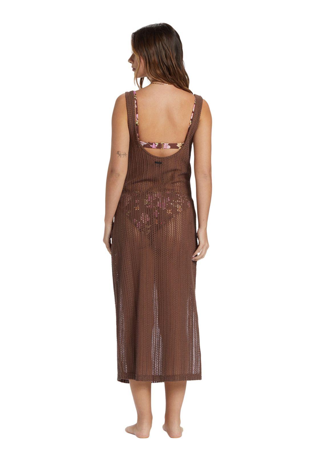 Vestido Mujer Lunar Days Midi Café-1