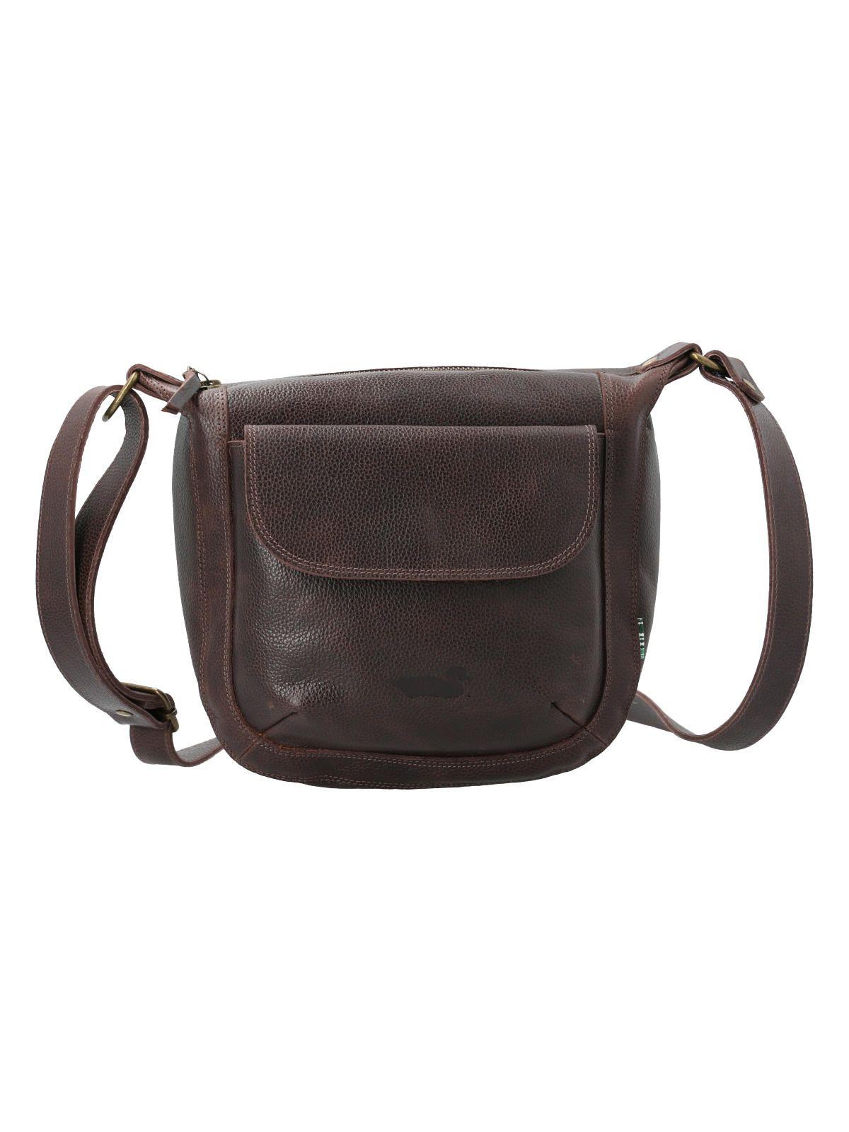 Cartera Cuero Mujer Annie Cross Café Oscuro-0