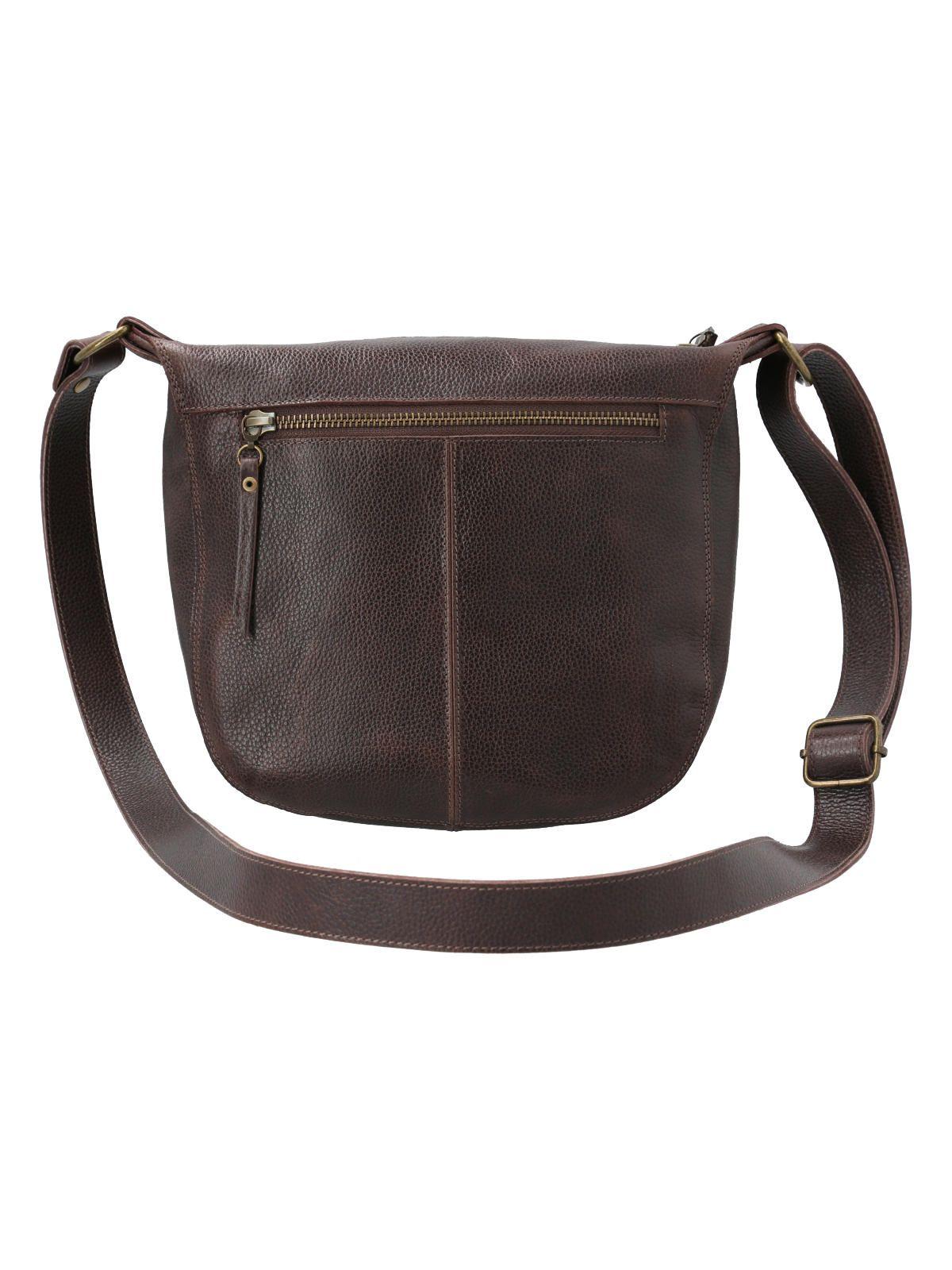 Cartera Cuero Mujer Annie Cross Café Oscuro-2